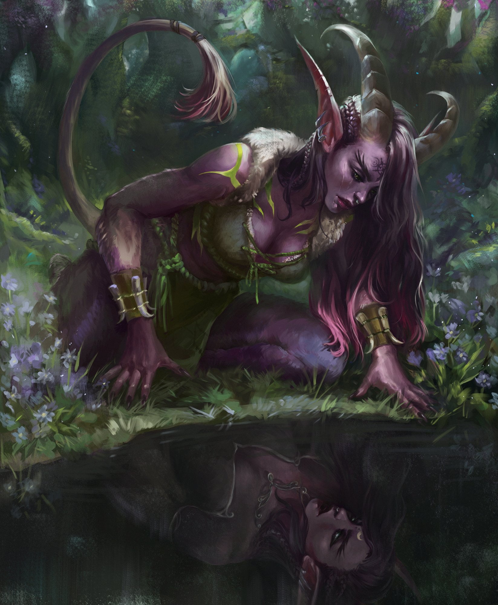 World of Warcraft, Blizzard Entertainment, Night Elves, 1080P, succubus, Phone HD Wallpaper