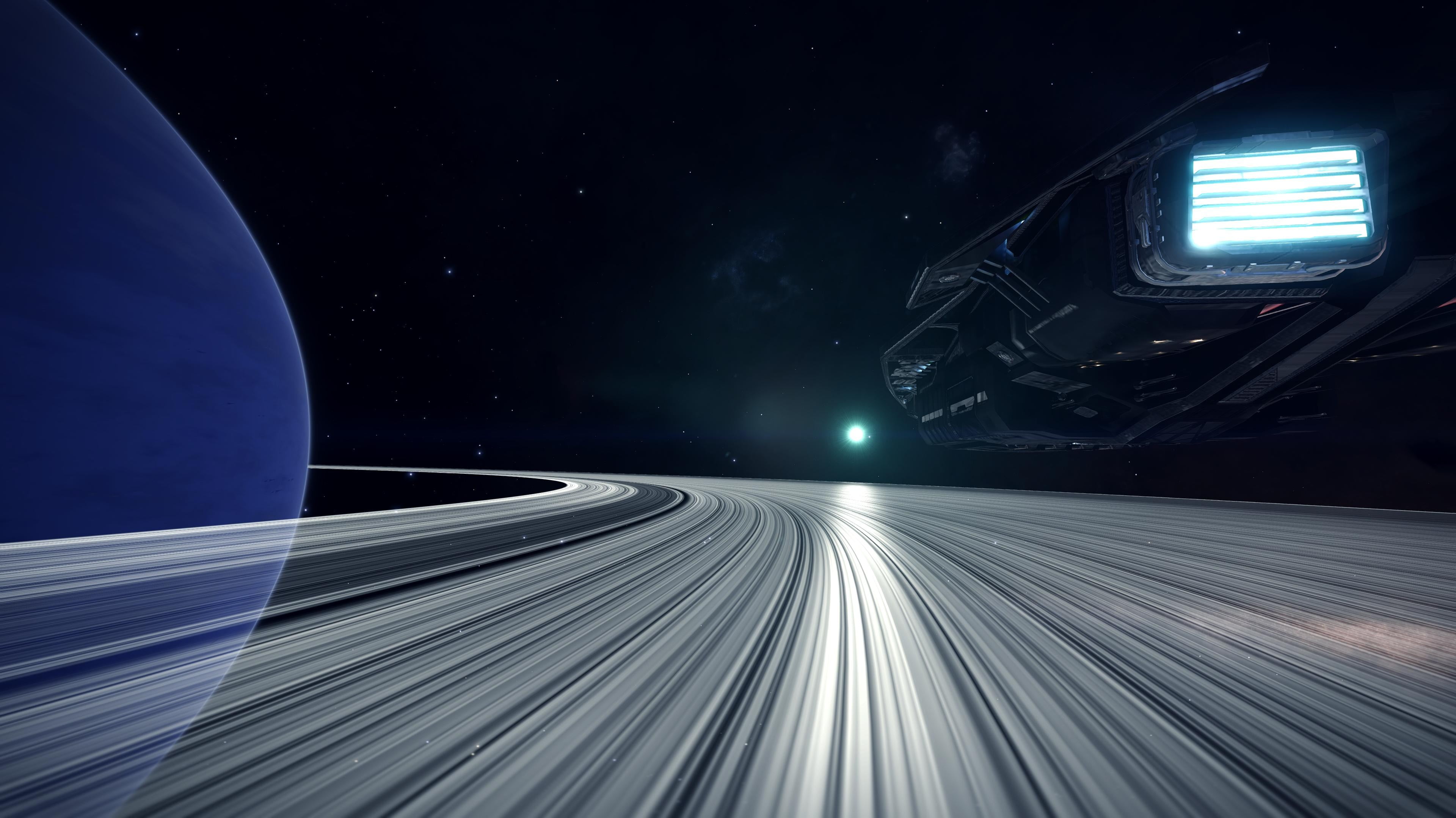 digital composite, Elite: Dangerous, air, futuristic, motion, hockey, nature, speed, 4K, illuminated, white, road, transportation, sky, direction, black, HD Wallpaper