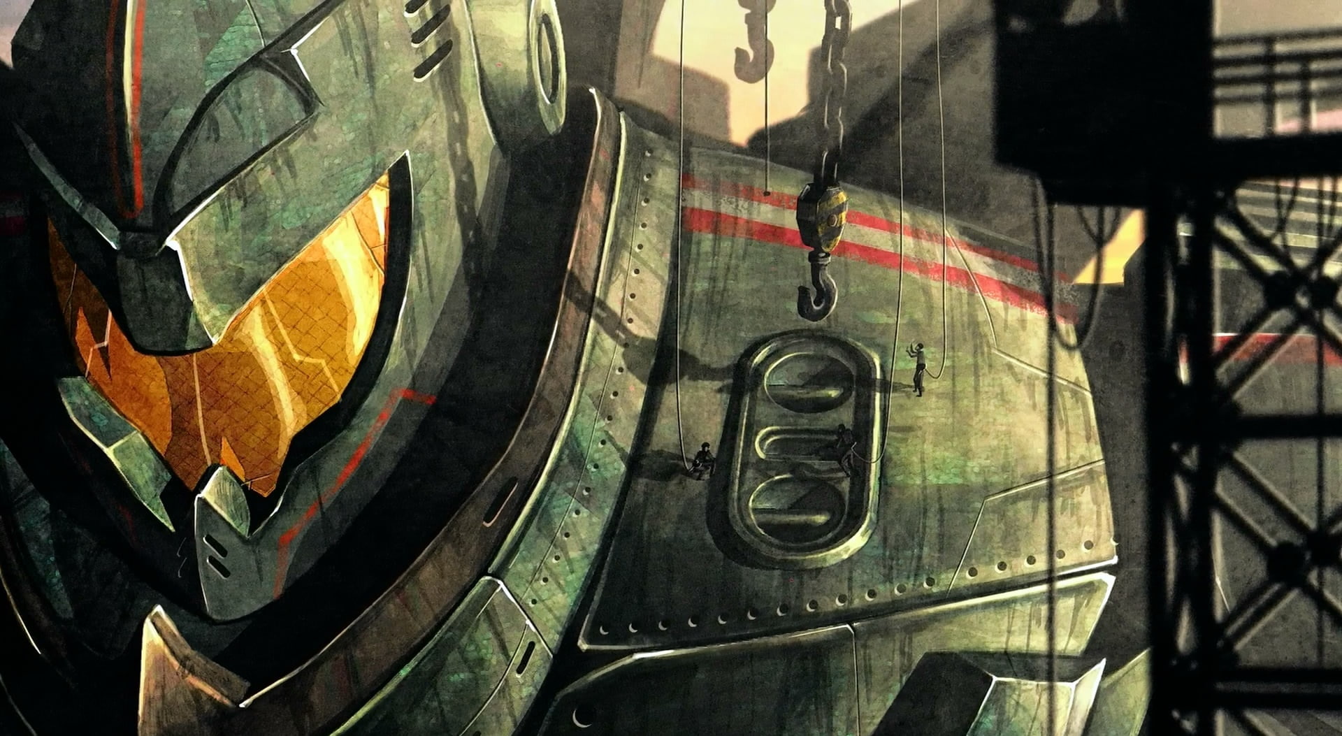 old, day, pattern, technology, built structure, no people, Movies, graffiti, wall - building feature, pacific rim, reflection, danger, creativity, indoors, HD Wallpaper