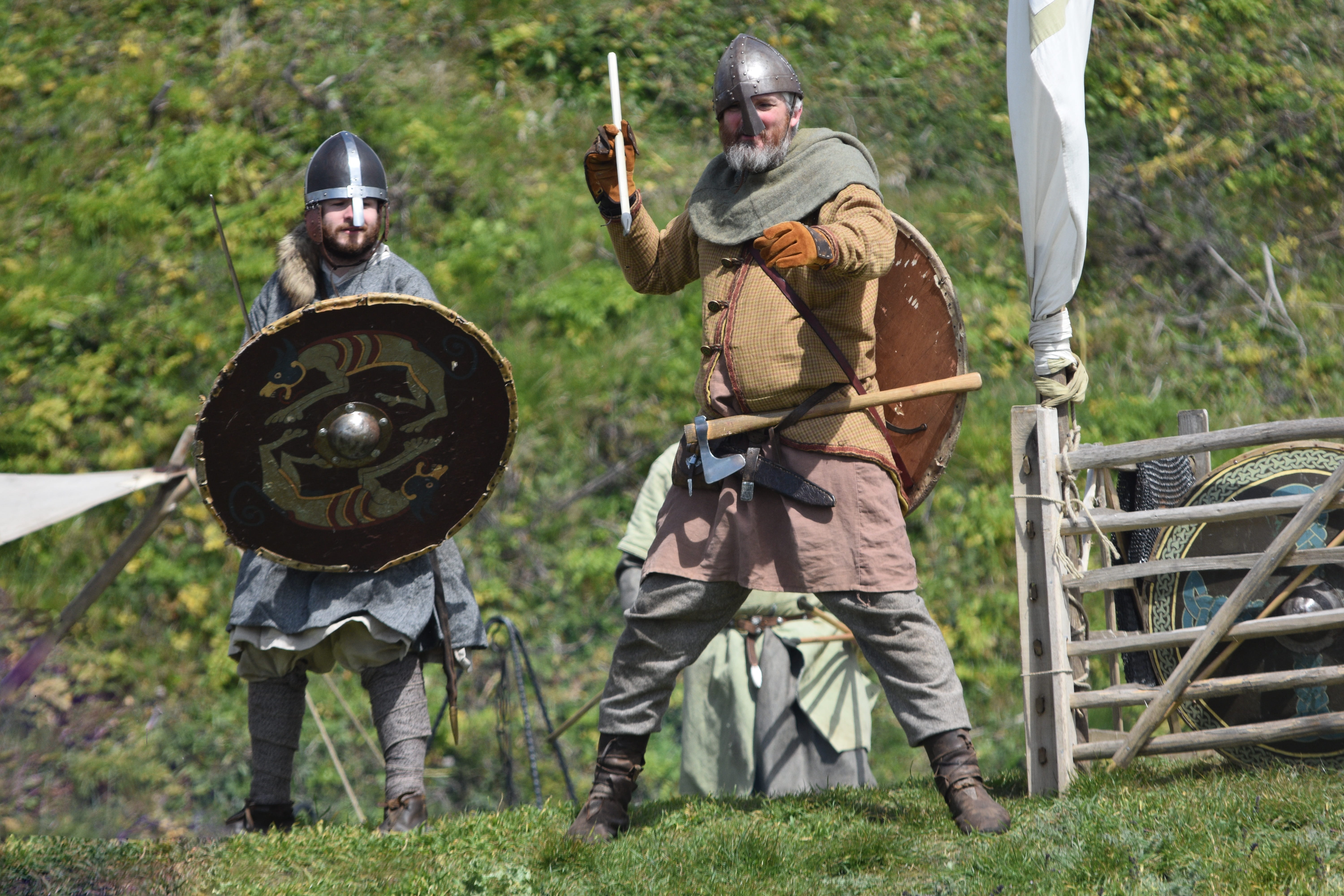 5K, warrior, saxony, protection, saxon, full length, weapon, armed forces, battle, war, security, uniform, reenactment, shield, army soldier, spear, military uniform, HD Wallpaper