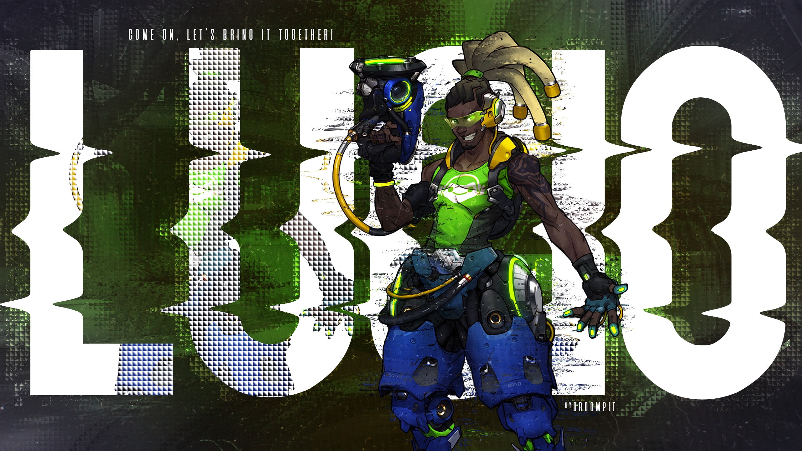 Lúcio (Overwatch), graffiti, day, close-up, representation, illustration, art and craft, communication, human representation, male likeness, sculpture, HD Wallpaper