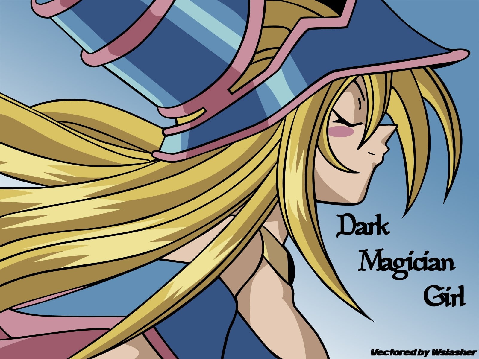 multi colored, communication, art and craft, built structure, sky, Profile, Blonde, no people, close-up, pattern, text, blue, day, Yu-gi-oh, 720P, Girl, HD Wallpaper