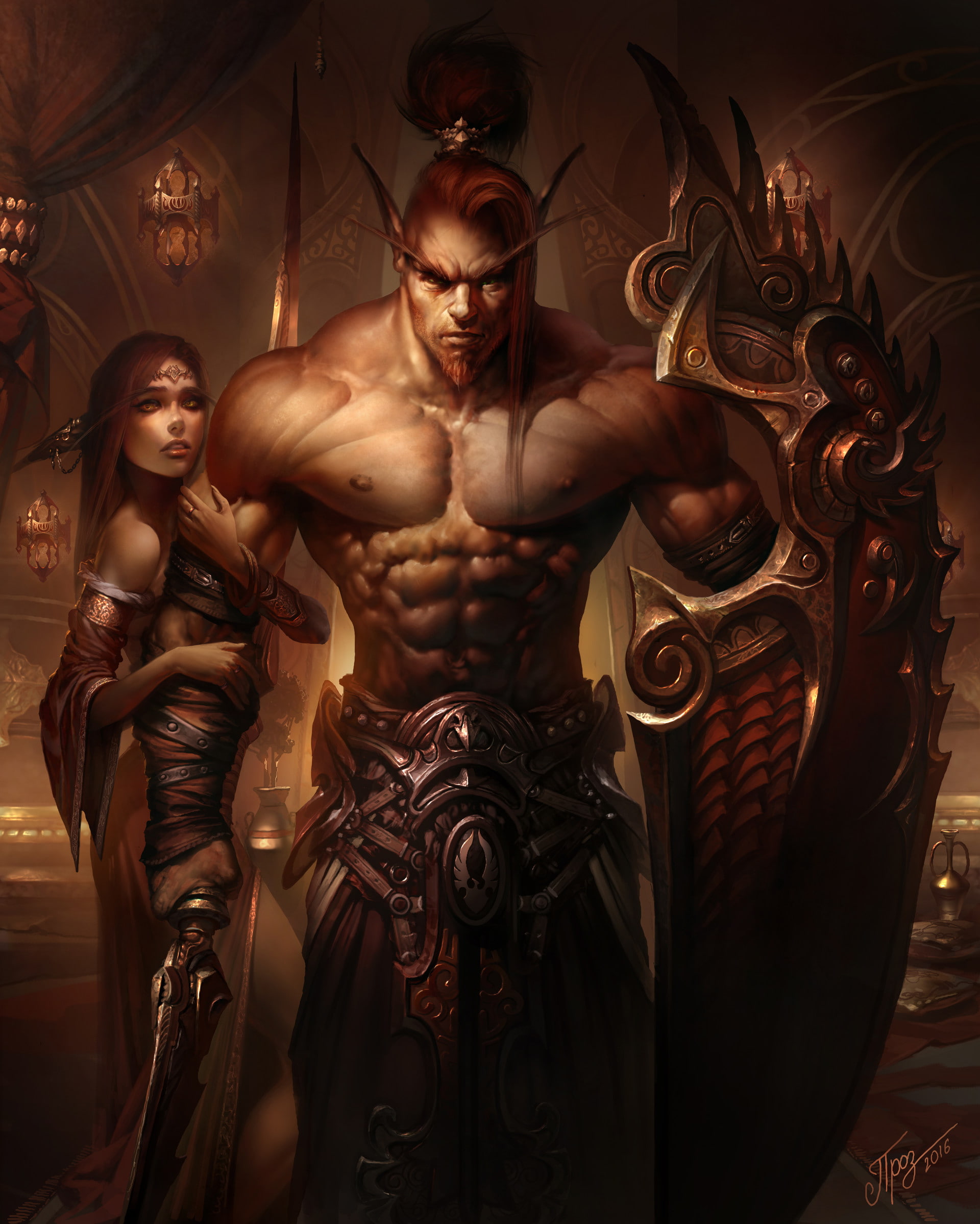 digital art, World of Warcraft, Dmitry Prozorov, 1080P, Phone HD Wallpaper