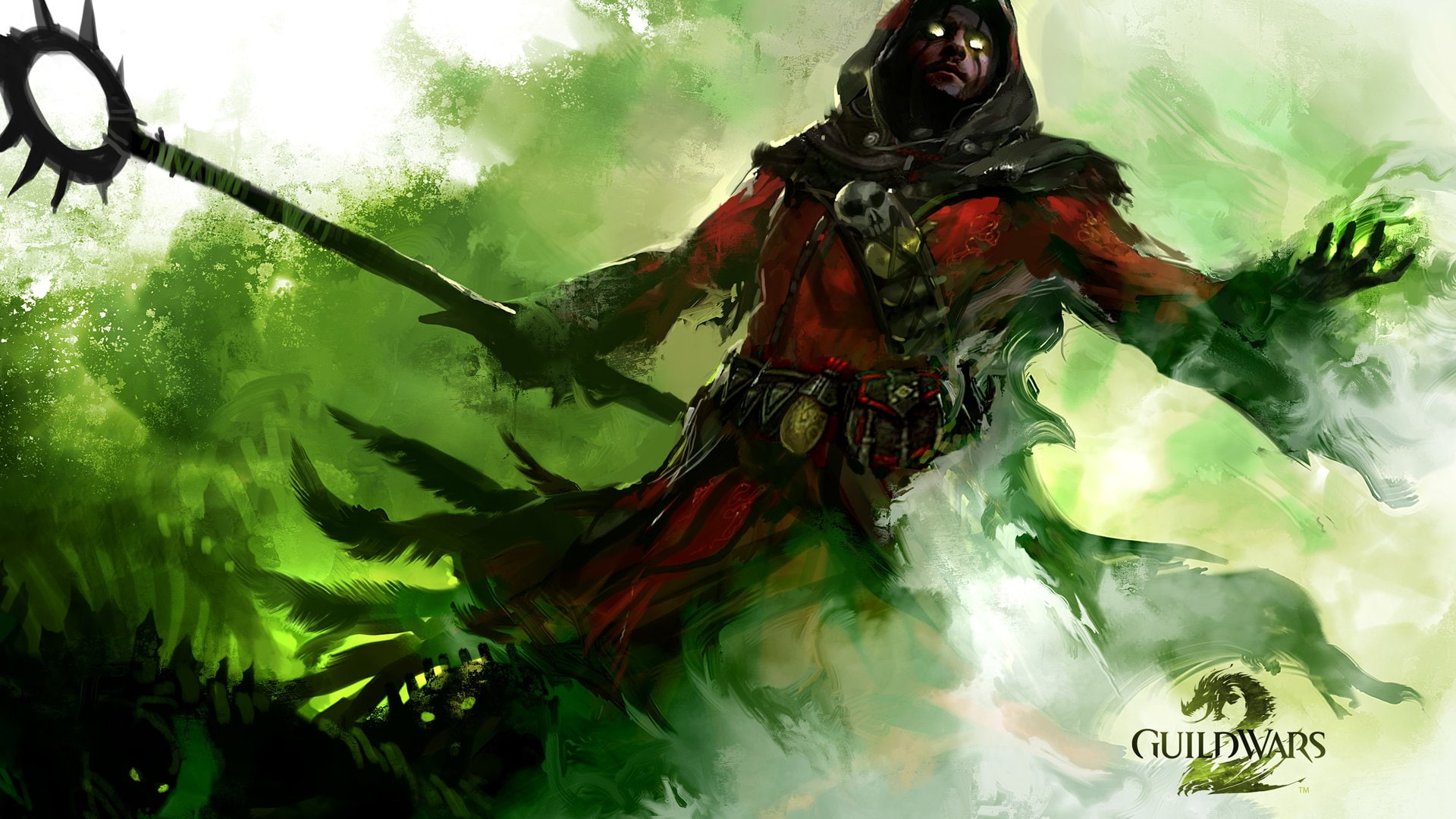 1080P, guild, wars, games, necromancer, HD Wallpaper