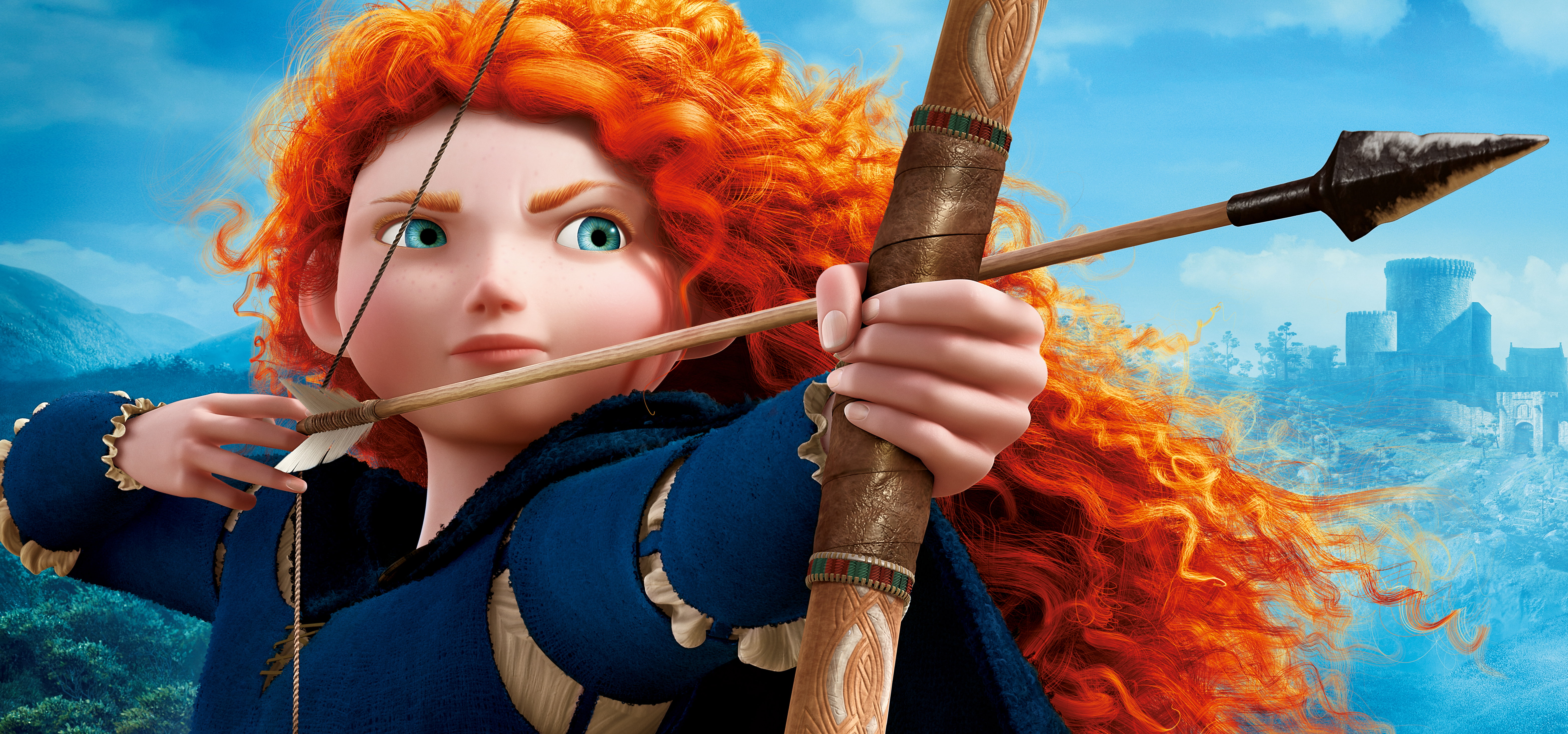 5K, Animation, Princess Merida, 4K, Brave, Disney Princess, HD Wallpaper