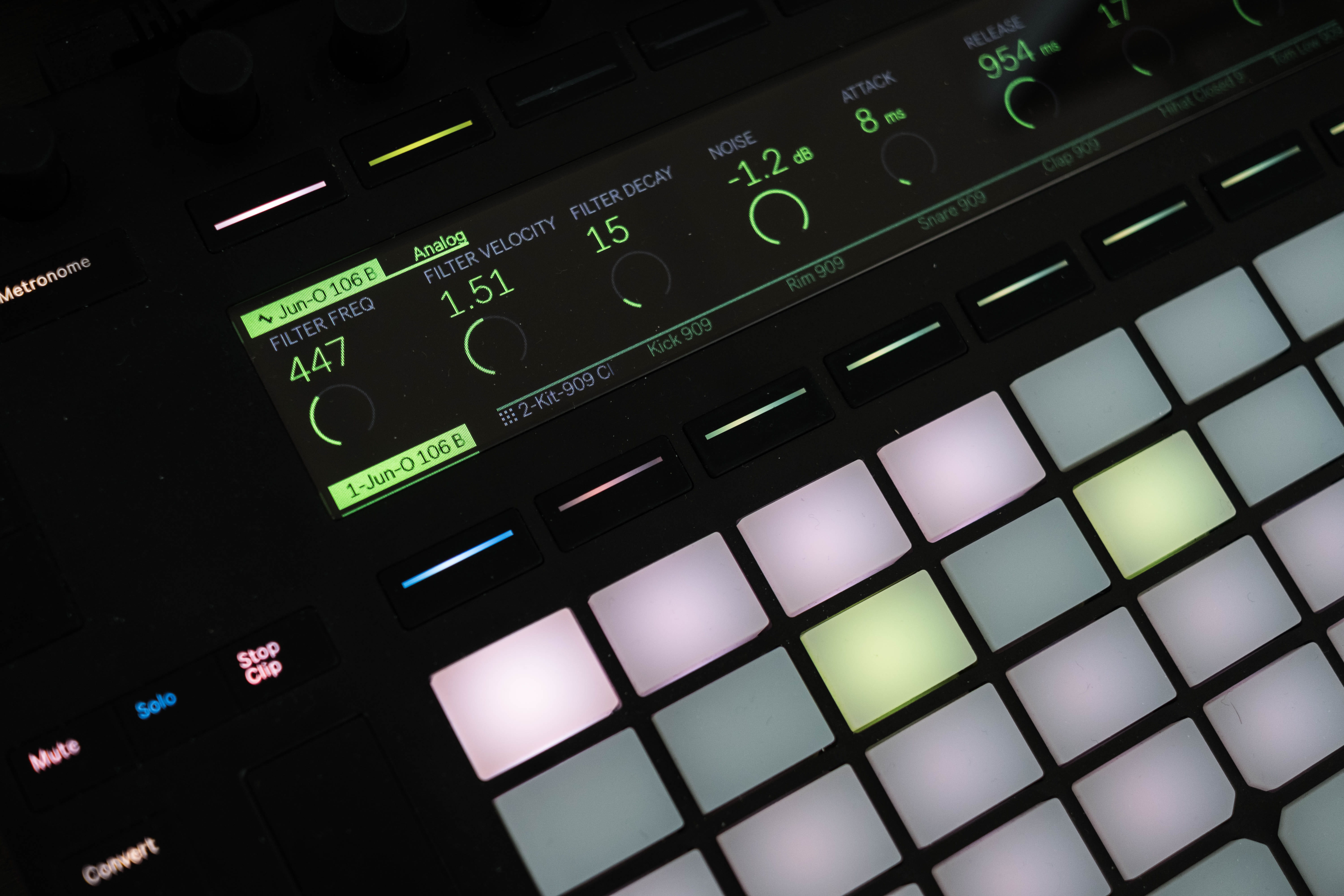 control, music, indoors, communication, 5K, connection, text, ableton, push, arts culture and entertainment, control panel, backgrounds, high angle view, HD Wallpaper