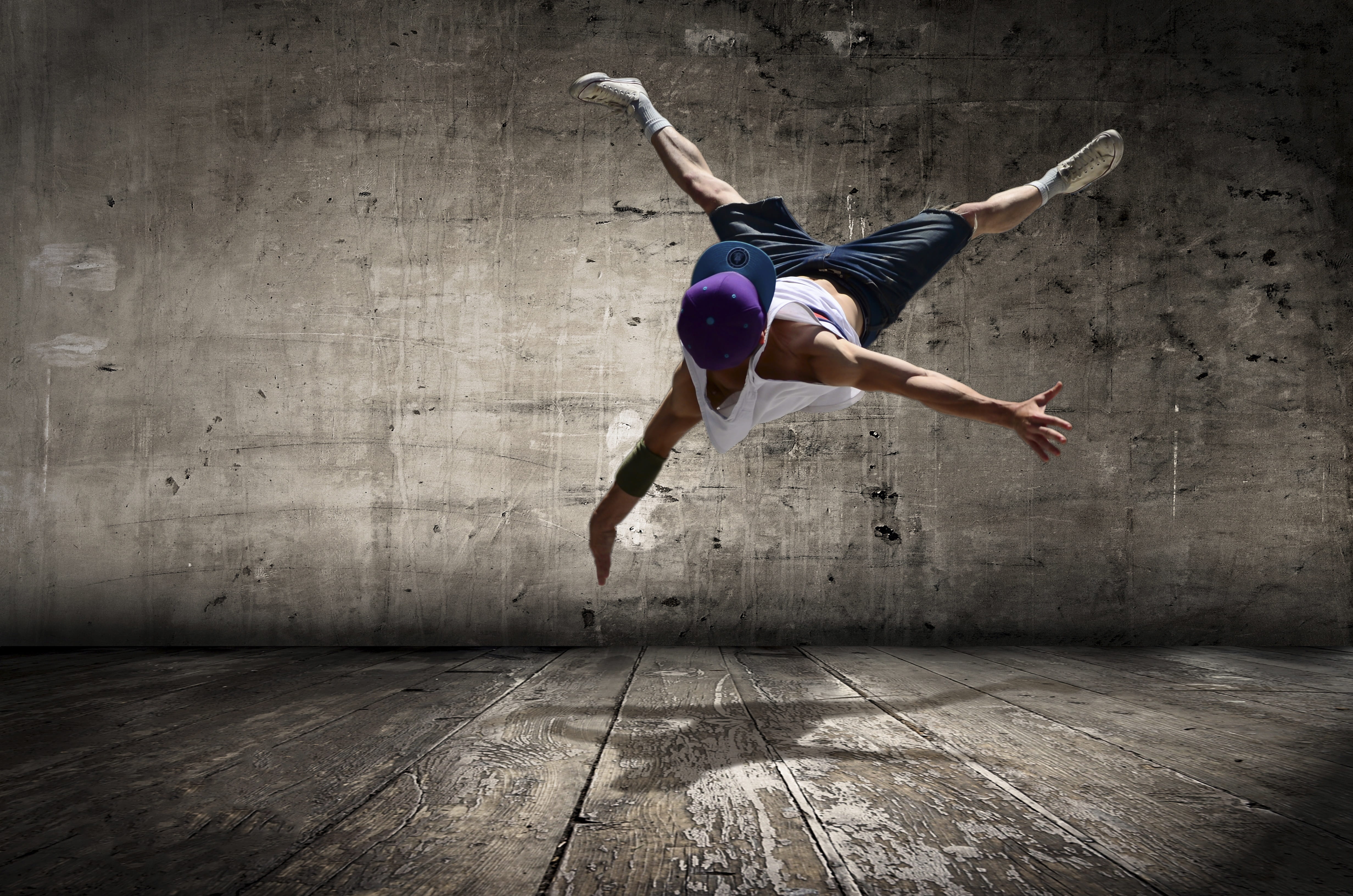 sport, mid-air, person, human arm, performance, limb, street, active, indoors, skill, jumping, vitality, teenager, man, full length, casual clothing, 4K, HD Wallpaper