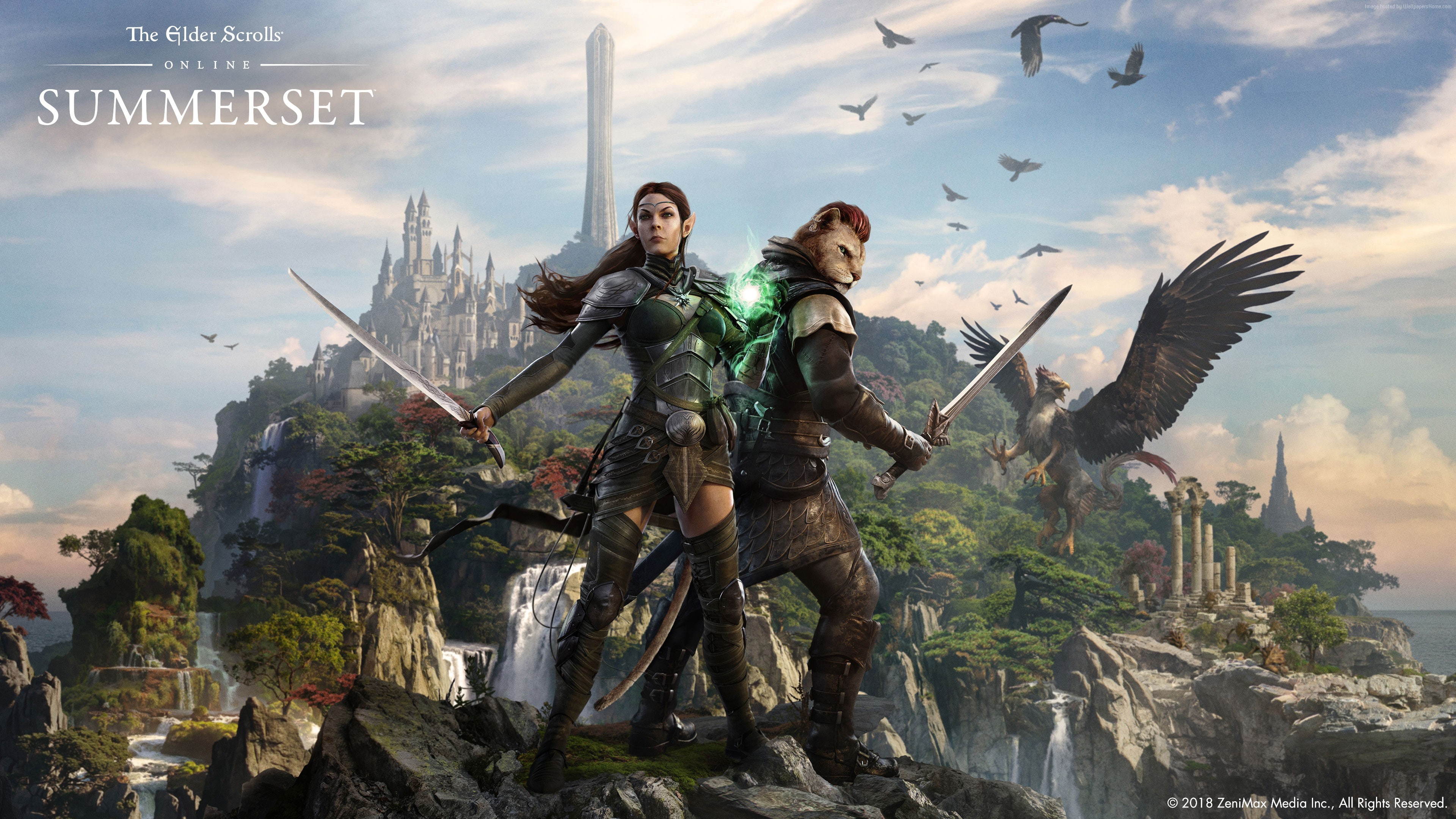 4K, The Elder Scrolls Online: Summerset, poster, 4K, HD Wallpaper