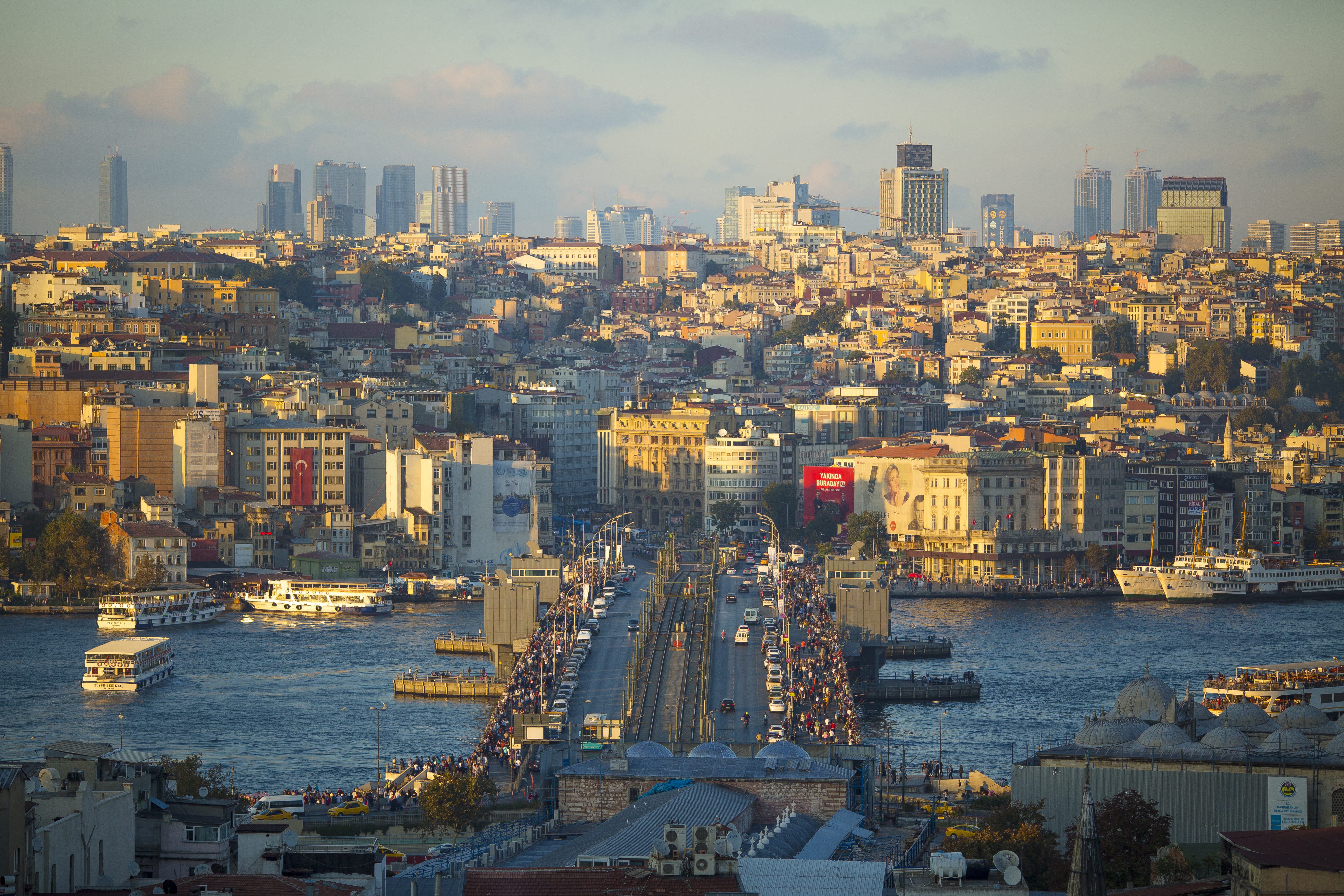 building, building exterior, istanbul, natural, nautical vessel, marmara, transportation, galata, skyscraper, eminonu, residential district, outdoors, sky, HD Wallpaper