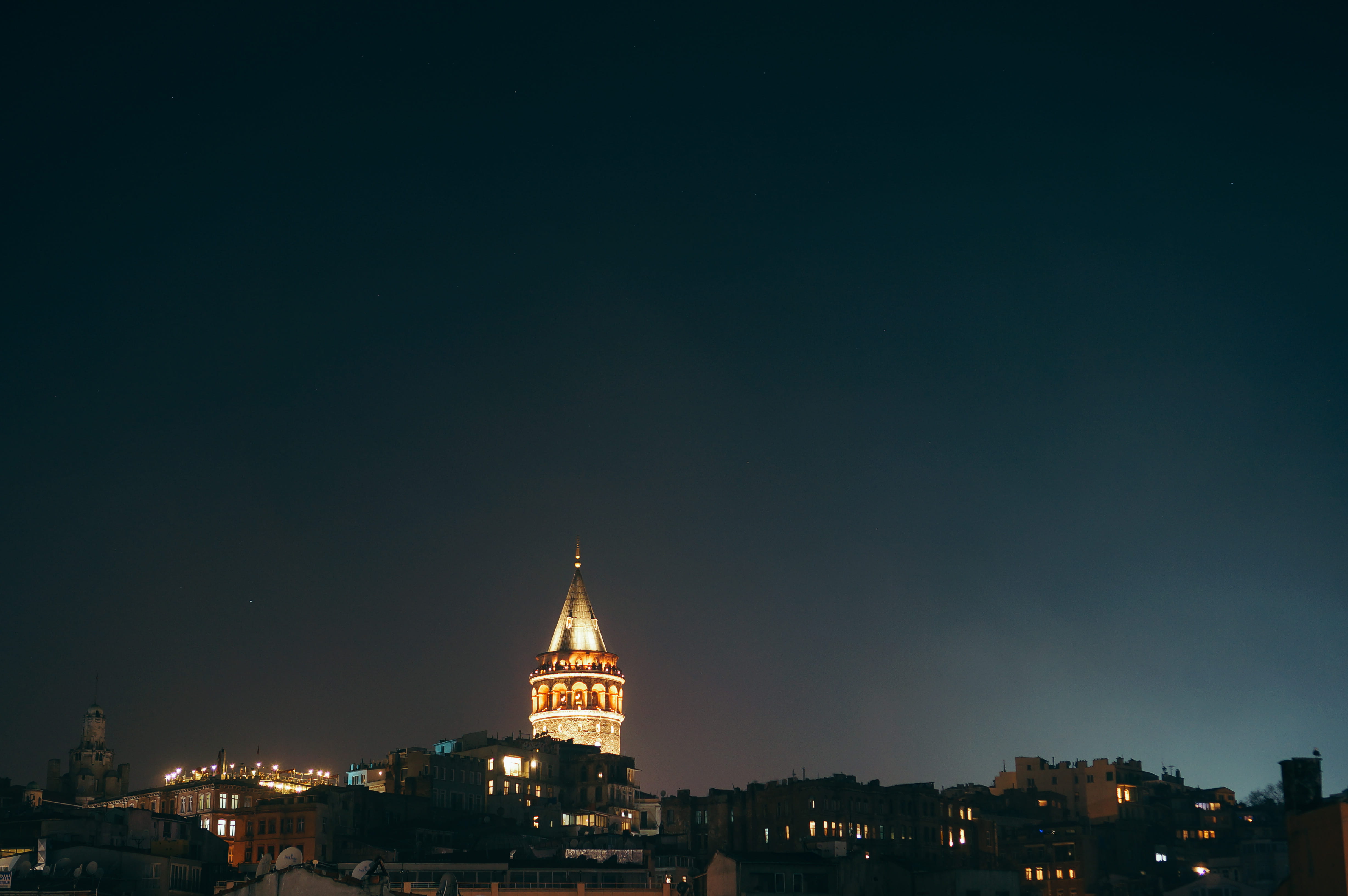 turkey, nature, built structure, religion, city, tower, travel, building exterior, sky, architecture, belief, travel destinations, karaköy, spire, spirituality, HD Wallpaper