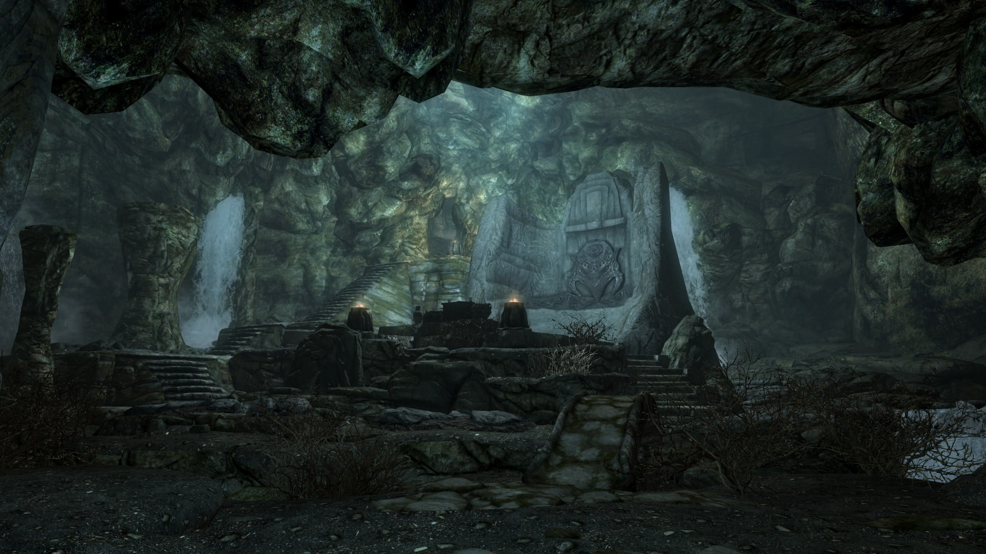 cave, 1080P, runes, The Elder Scrolls V: Skyrim, HD Wallpaper
