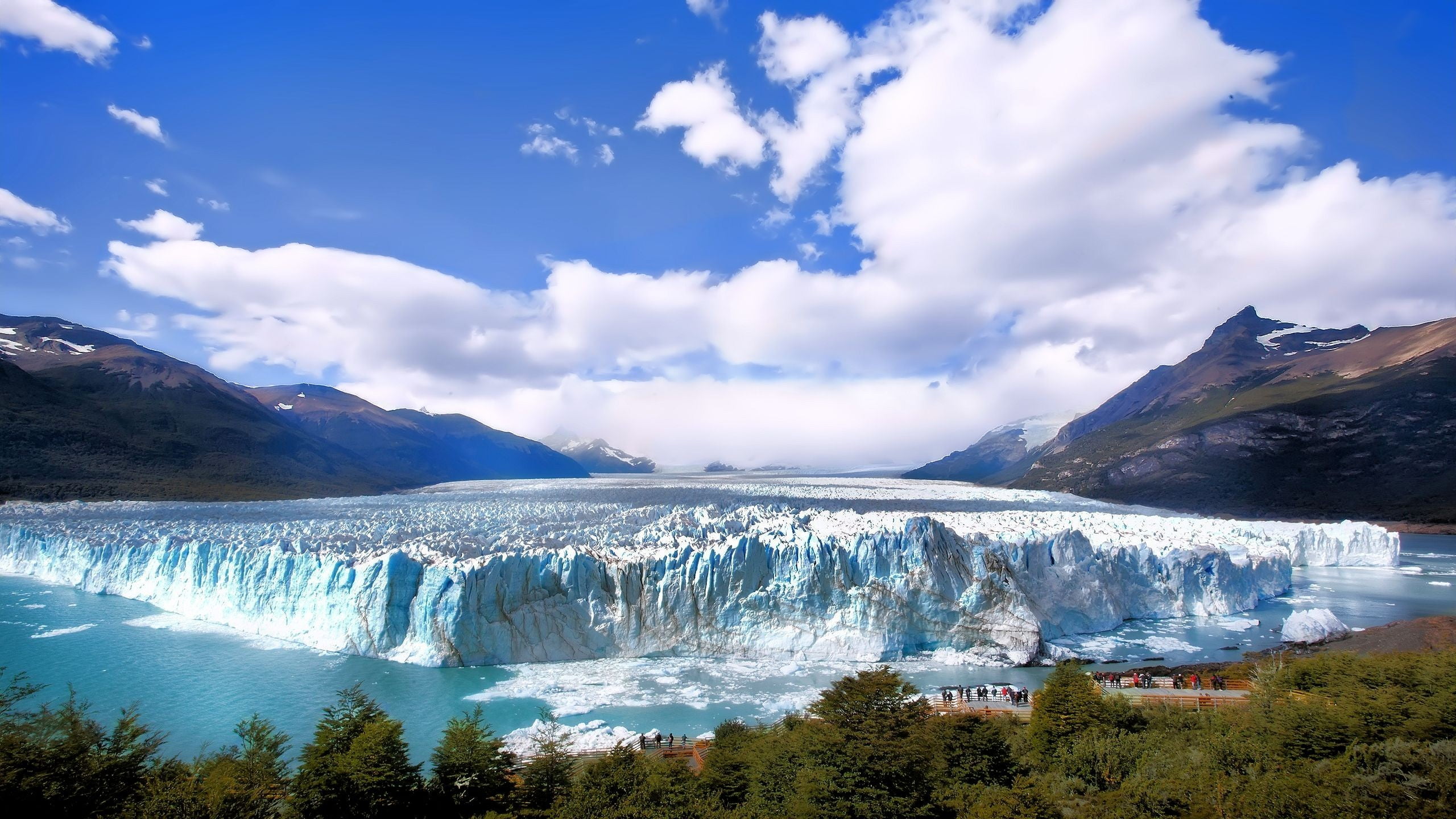  landscape, glaciers, digital, plant, nature, non-urban scene, cloud - sky, scenics - nature, ice, water, sky, snowcapped mountain, day, beauty in nature, HD Wallpaper