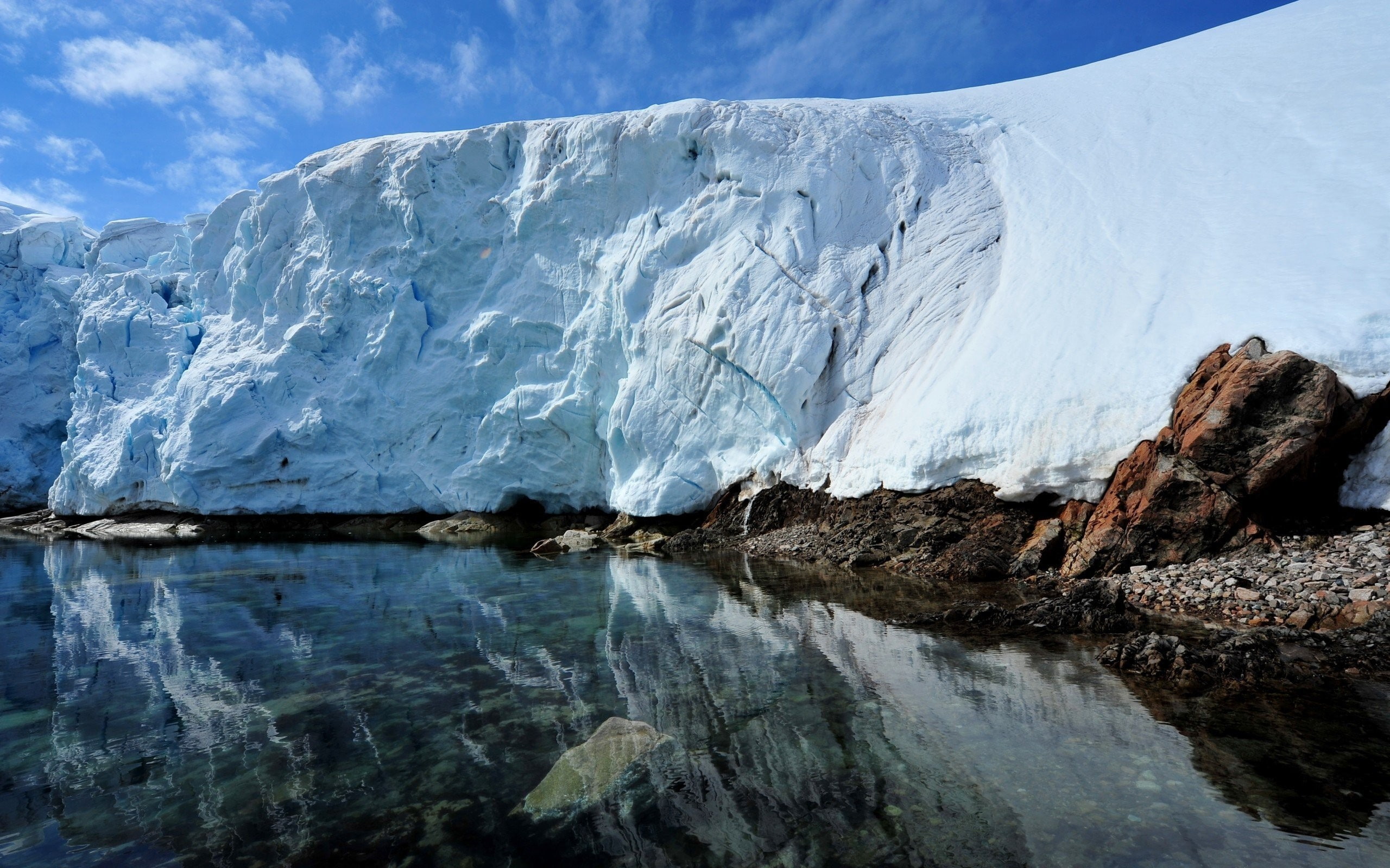 landscape, ice, nature, 2K, glaciers, HD Wallpaper