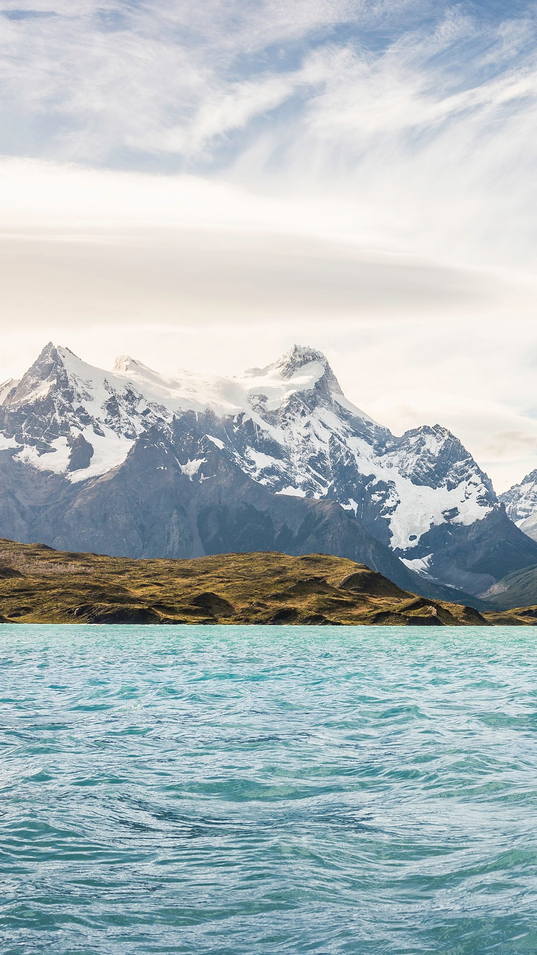 landscape, 1080P, wilderness, water, mountains, Phone HD Wallpaper