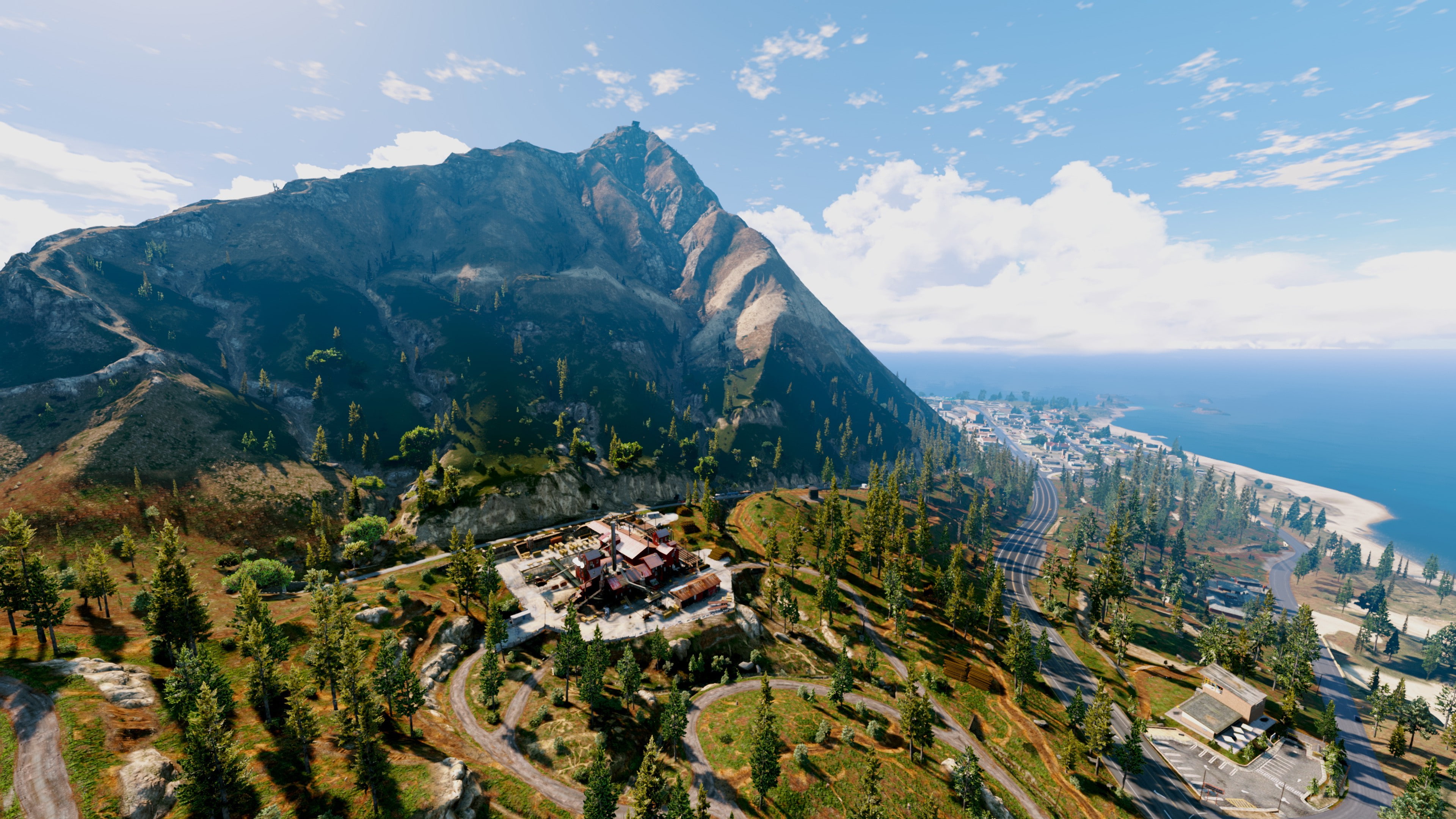 State Wilderness, Grand Theft Auto Online, Grand Theft Auto V, Chiliad Mountain State Wilderness, Mountain Chiliad, 4K, Los Santos, Paleto Bay, HD Wallpaper