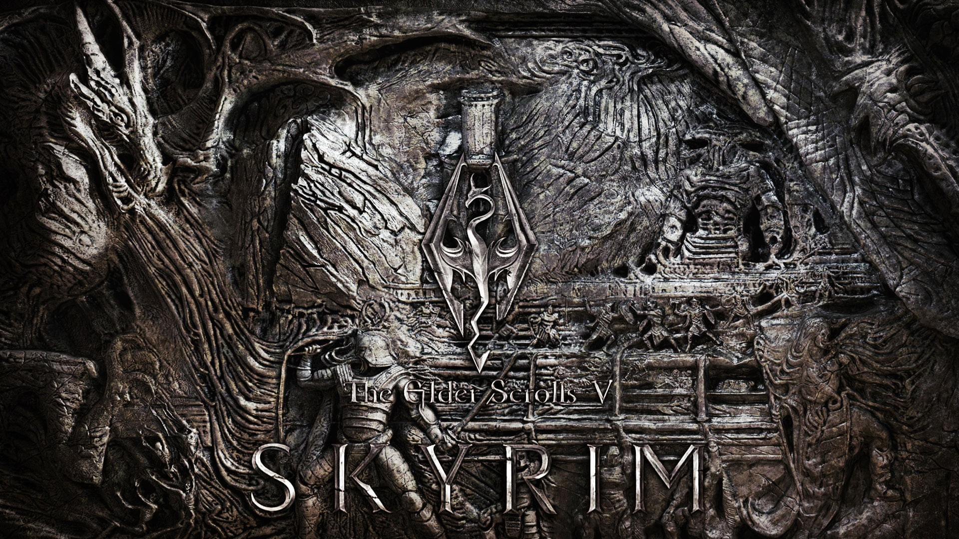 hd, skyrim, video games, 1080P, elder, scrolls, dragon, print, HD Wallpaper
