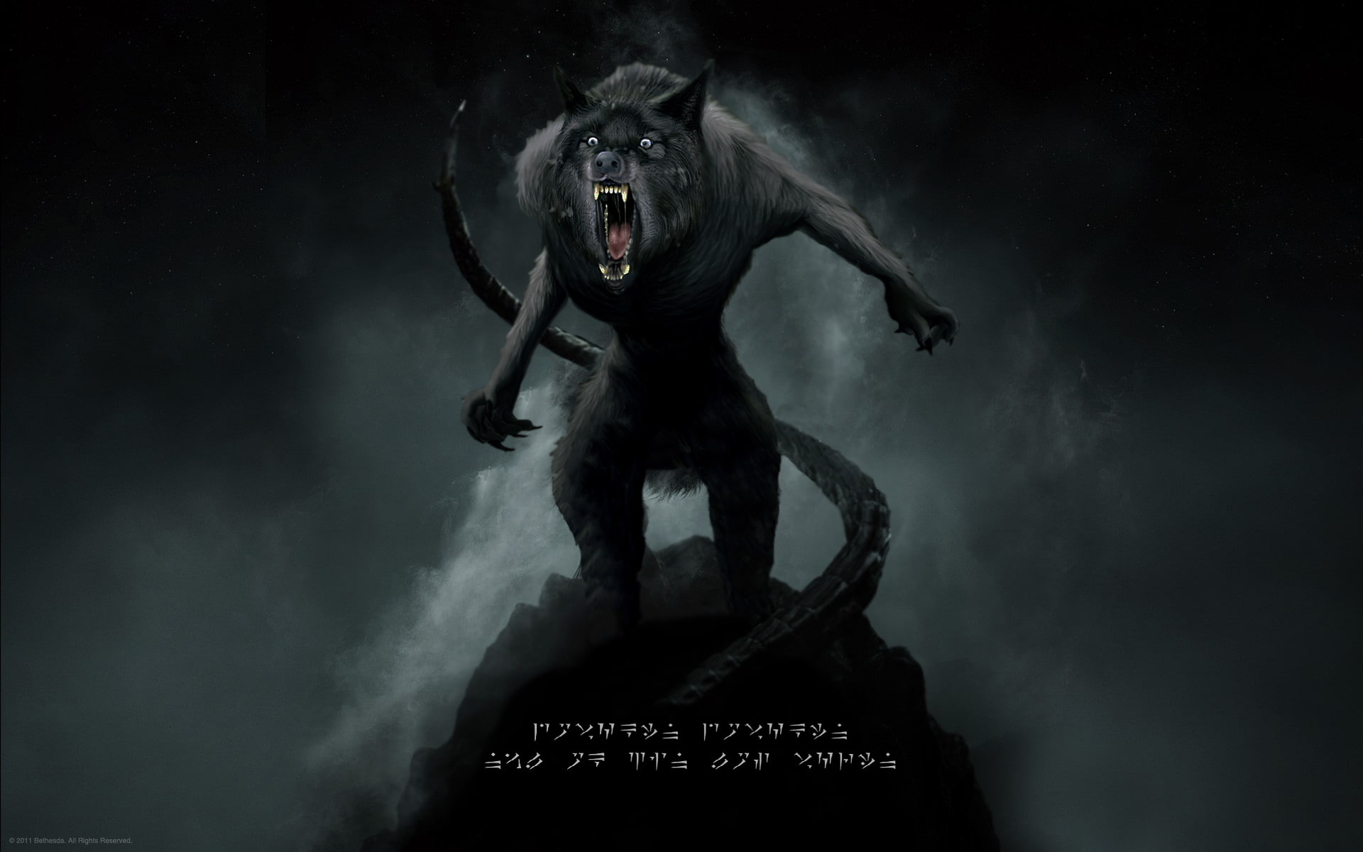 video games, elder, skyrim, hd, 1080P, werewolf, scrolls, HD Wallpaper