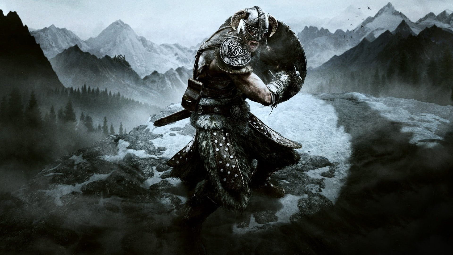 computer game, Video Game Art, The Elder Scrolls V: Skyrim, dragonborn, 1080P, artwork, HD Wallpaper