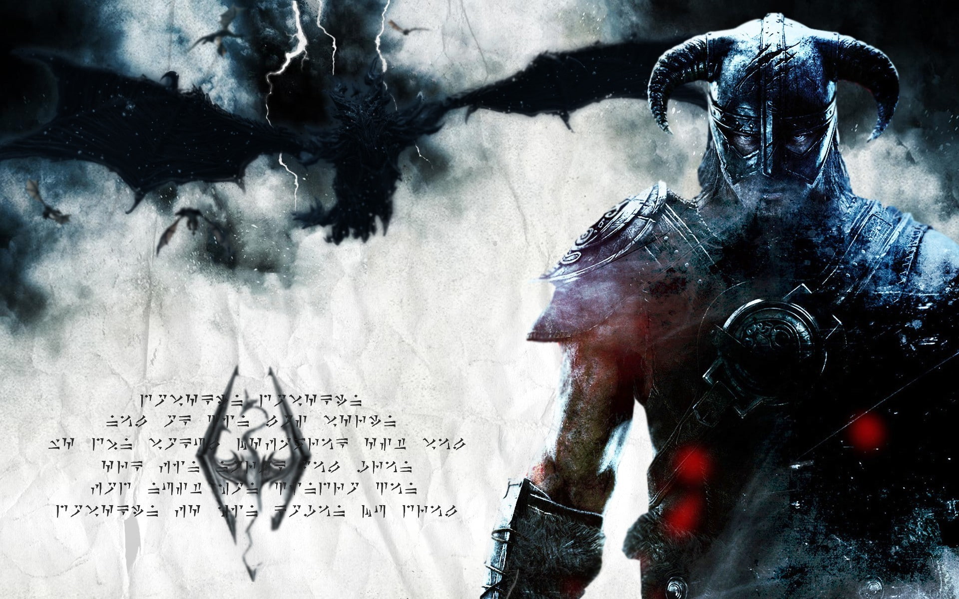 no people, belief, dragon the elder scrolls v skyrim dragonborn dovahkiin, 1080P, smoke - physical structure, male likeness, spirituality, outdoors, message, HD Wallpaper