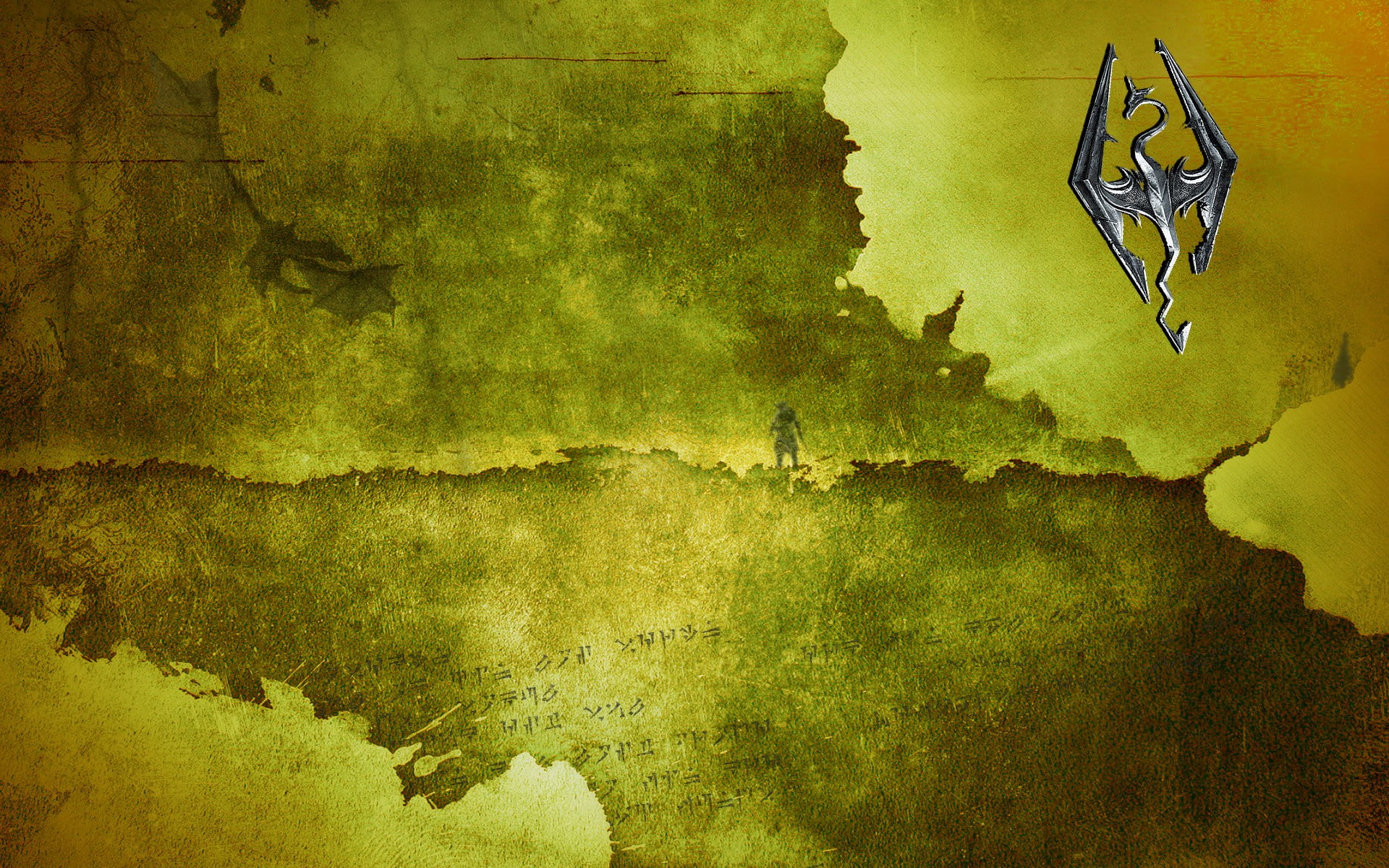 video, lightning, dragonborn, 1080P, maps, ancient, games, emblems, skyrim, elder, dovahkiin, scrolls, HD Wallpaper