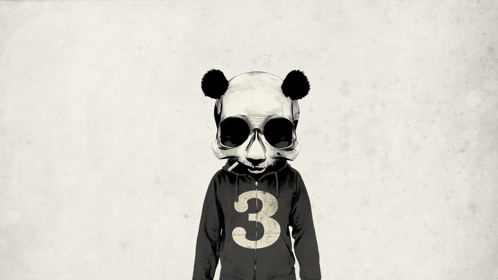 animal, digital art, disguise, unrecognizable person, obscured face, sweater, smoking, mask - disguise, wall - building feature, animal representation, HD Wallpaper