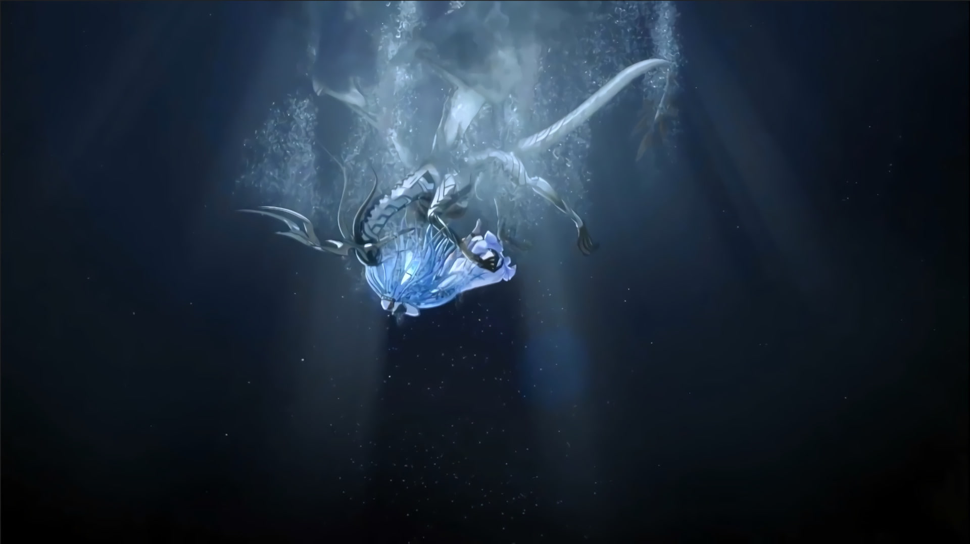 animals in the wild, no people, Azura (Fire Emblem), outdoors, Corrin (Fire Emblem), sea life, Fire Emblem, animal wildlife, nature, underwater, animal themes, HD Wallpaper