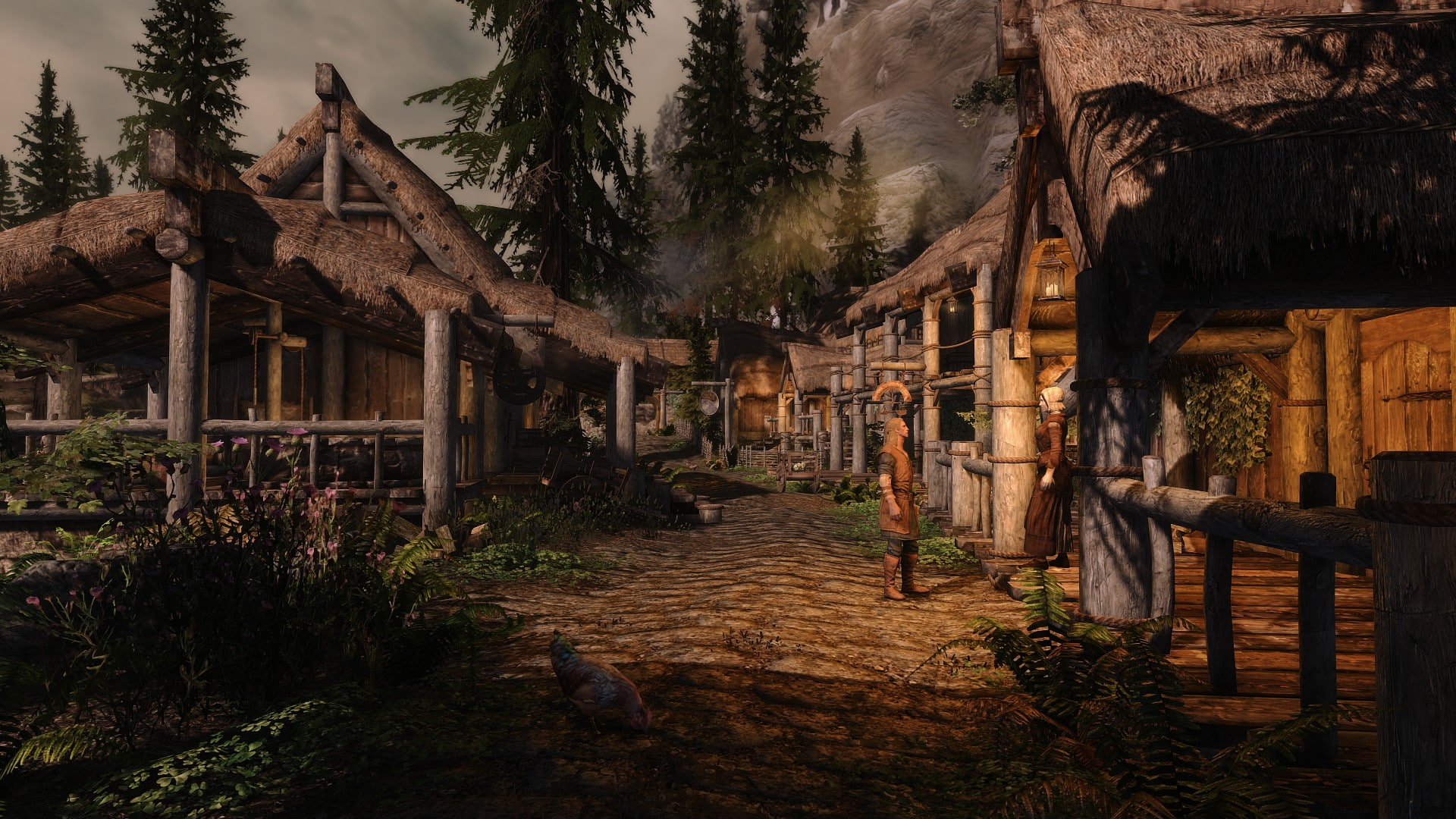 built structure, abandoned, the way forward, day, plant, building exterior, The Elder Scrolls, ENB, sky, no people, outdoors, old, footpath, land, house, HD Wallpaper