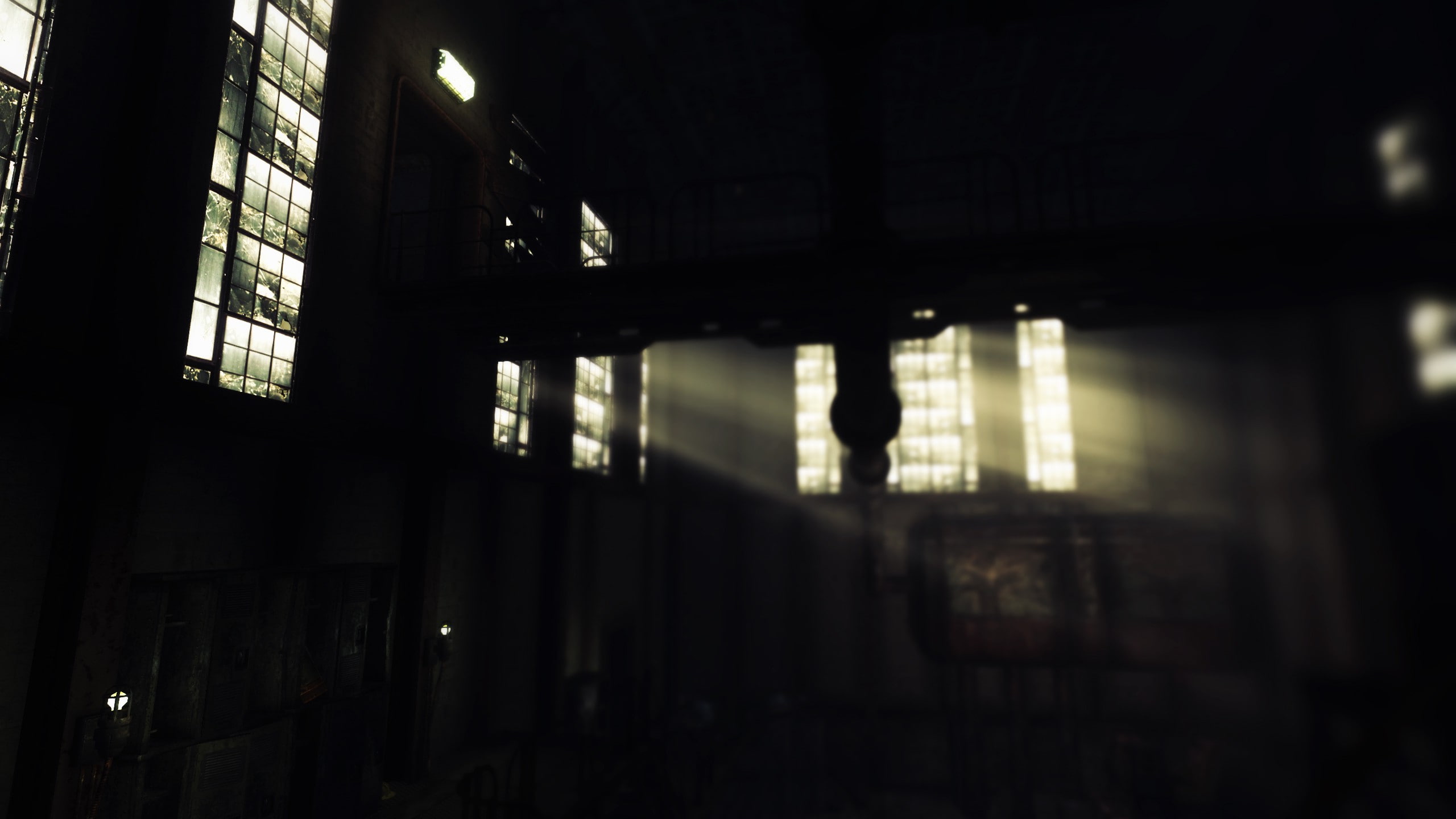 video games, building, Fallout 3, window, industry, low angle view, nature, built structure, night, no people, abandoned, screenshots, Environment, illuminated, HD Wallpaper
