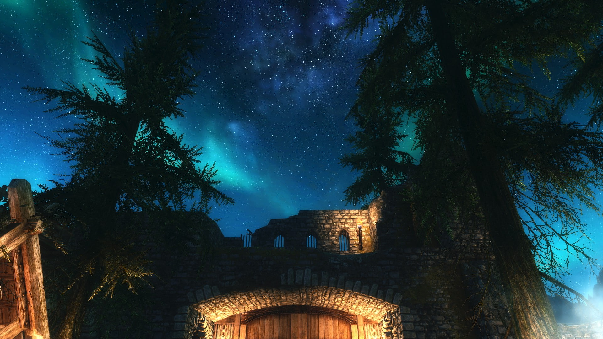ENB, the past, video games, old, illuminated, space, nature, dusk, The Elder Scrolls V: Skyrim, outdoors, building exterior, building, built structure, HD Wallpaper