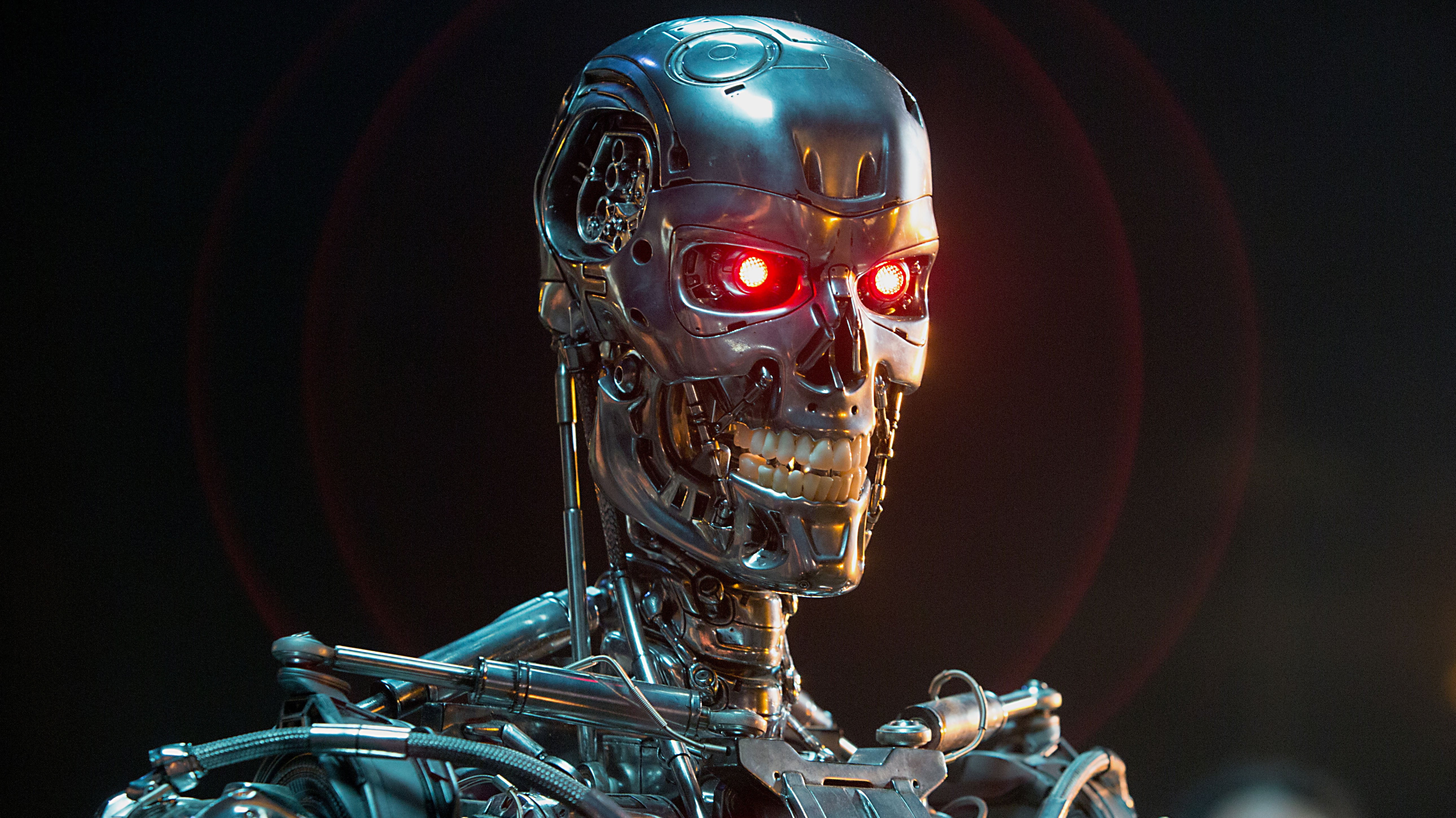 5K, sci-fi, terminator, futuristic, robot, cyborg, HD Wallpaper