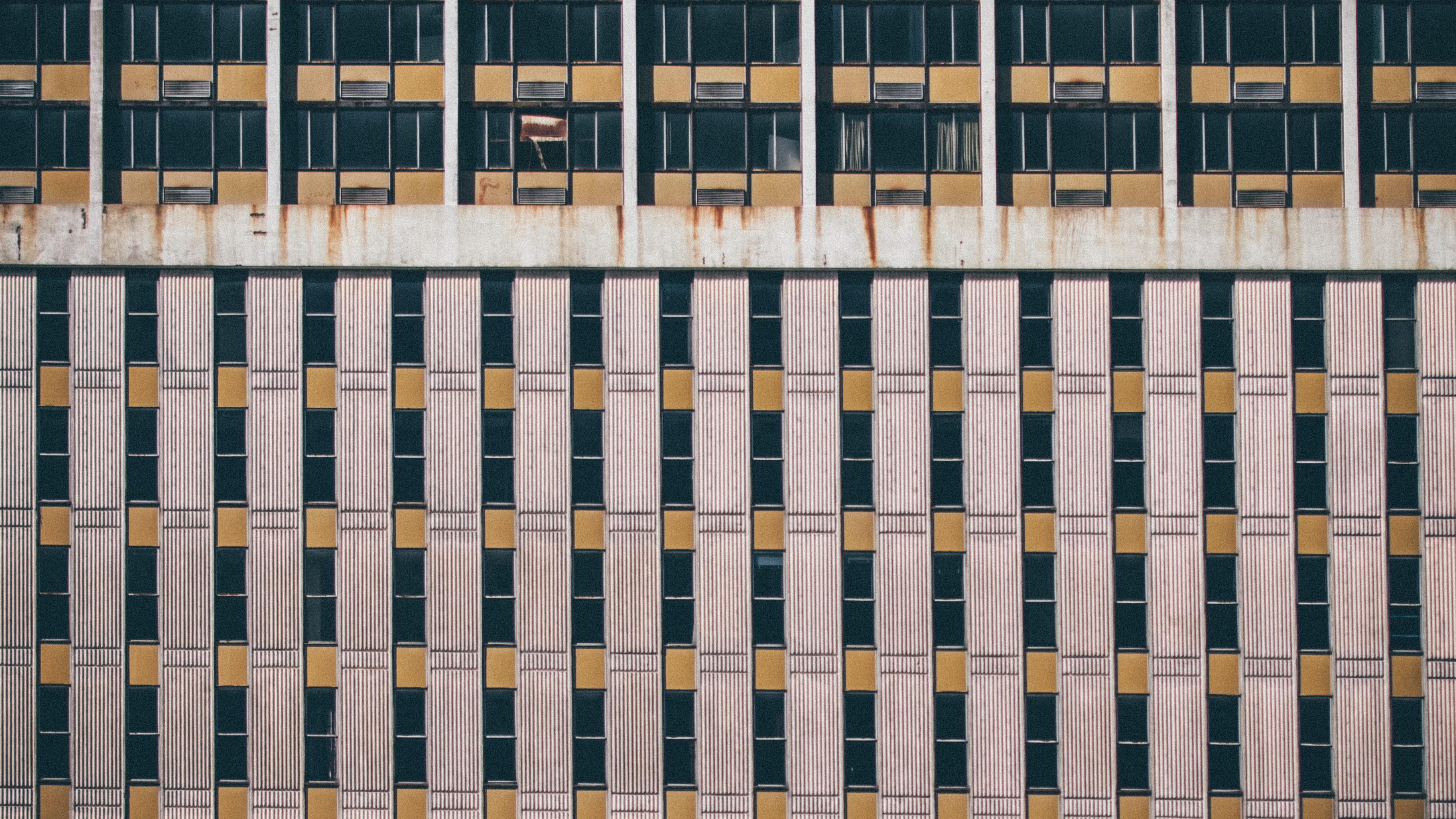 design, window, backgrounds, symmetry, plan, concreto, office building exterior, geometric, no people, outdoors, house, facade, office, abandoned, HD Wallpaper