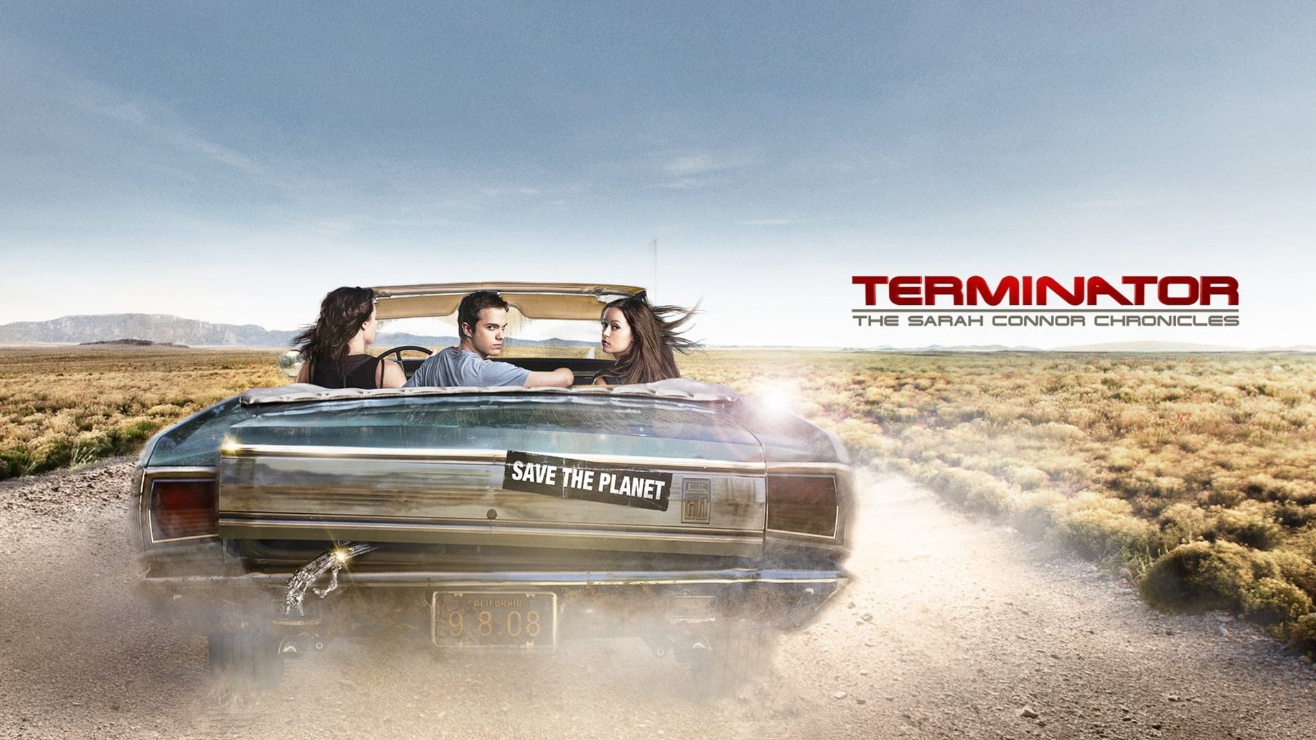 land vehicle, people, travel, road trip, motor vehicle, young adult, transportation, day, motion, women, adventure, adult, Summer Glau, car, Terminator Sarah Connor Chronicles, HD Wallpaper