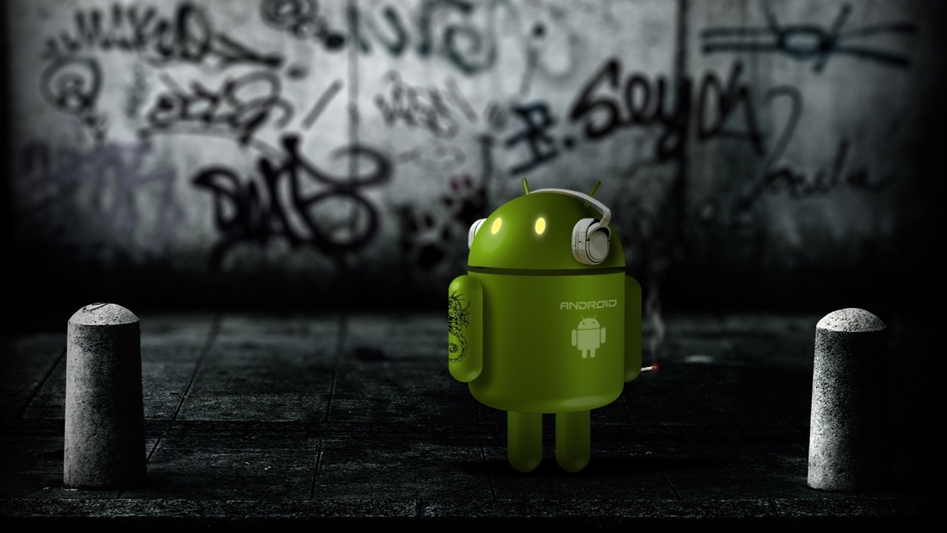 robot, dark, android, 1080P, HD Wallpaper