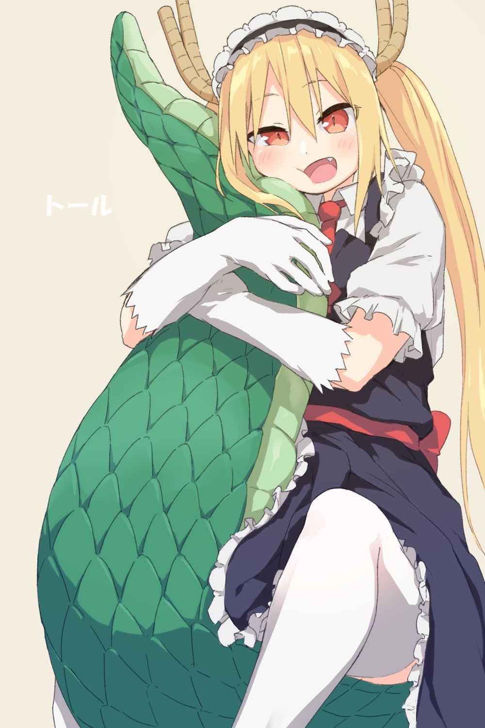 simple background, positive emotion, people, Tohru (Kobayashi-san Chi no Maid Dragon), Kobayashi-san Chi no Maid Dragon, young adult, teenager, women, adult, Phone HD Wallpaper