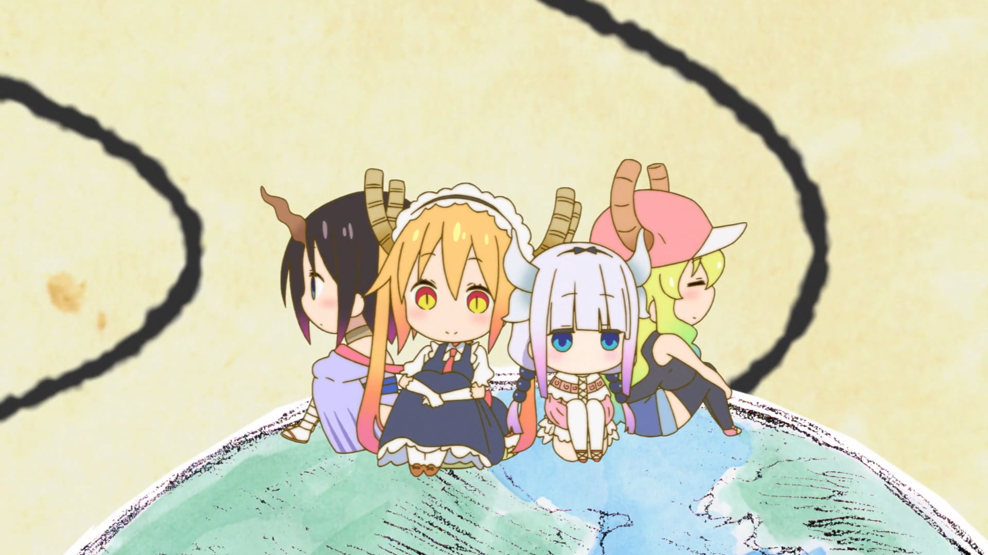 1080P, Kanna Kamui, Miss Kobayashis Dragon Maid, Tohru (Miss Kobayashis Dragon Maid), Elma (Miss Kobayashis Dragon Maid), Quetzalcoatl (Miss Kobayashis Dragon Maid), HD Wallpaper