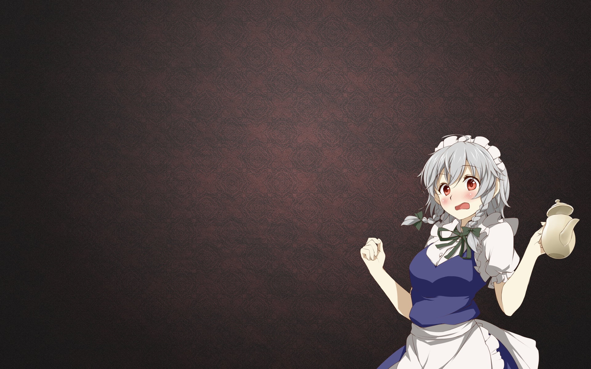 maid outfit, unrecognizable person, representation, costume, waist up, wall - building feature, lifestyles, disguise, 1080P, three quarter length, Touhou, HD Wallpaper