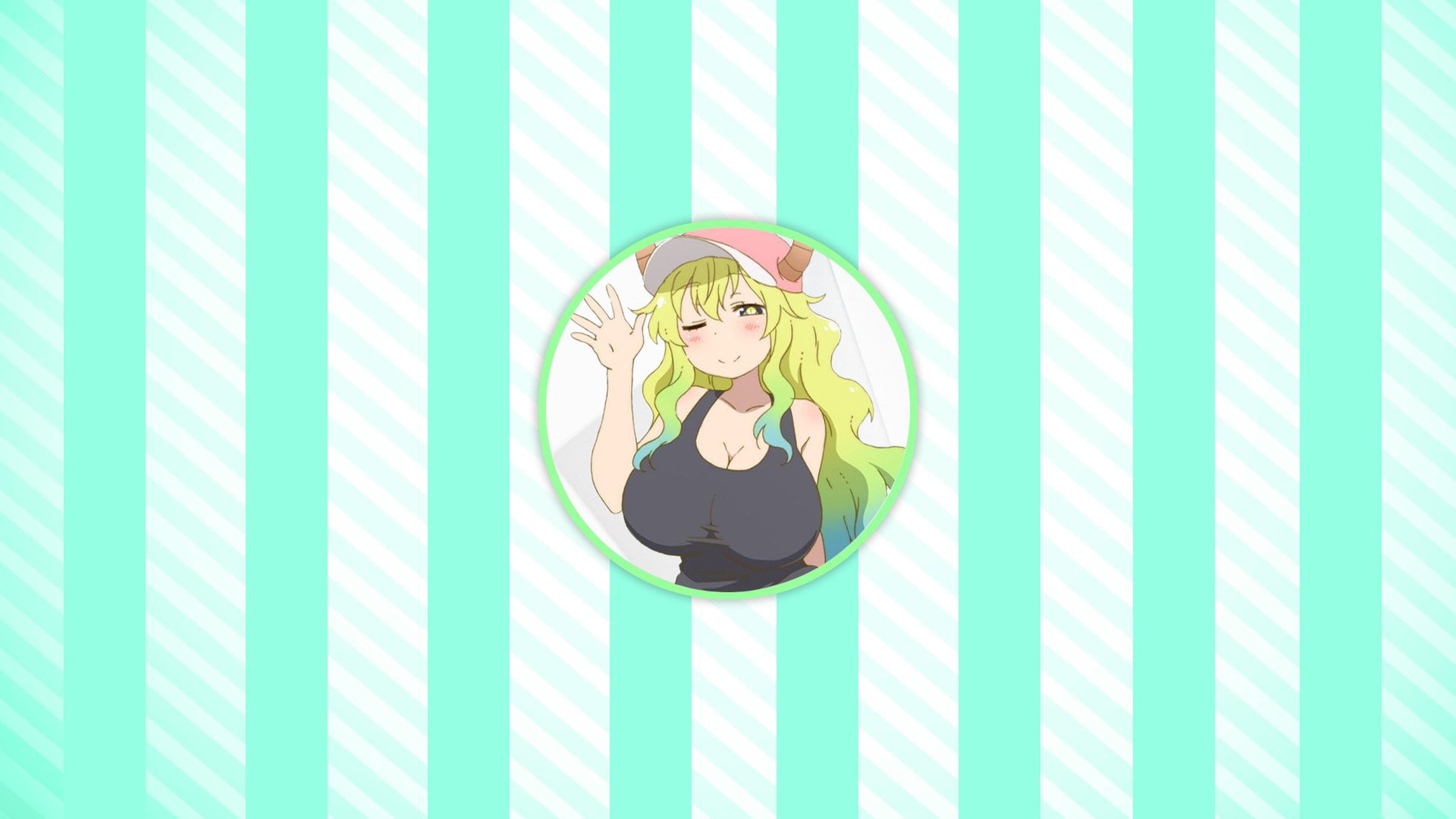front view, green color, women, lines, 1080P, real people, healthy lifestyle, adult, nature, Miss Kobayashis Dragon Maid, full length, picture-in-picture, HD Wallpaper