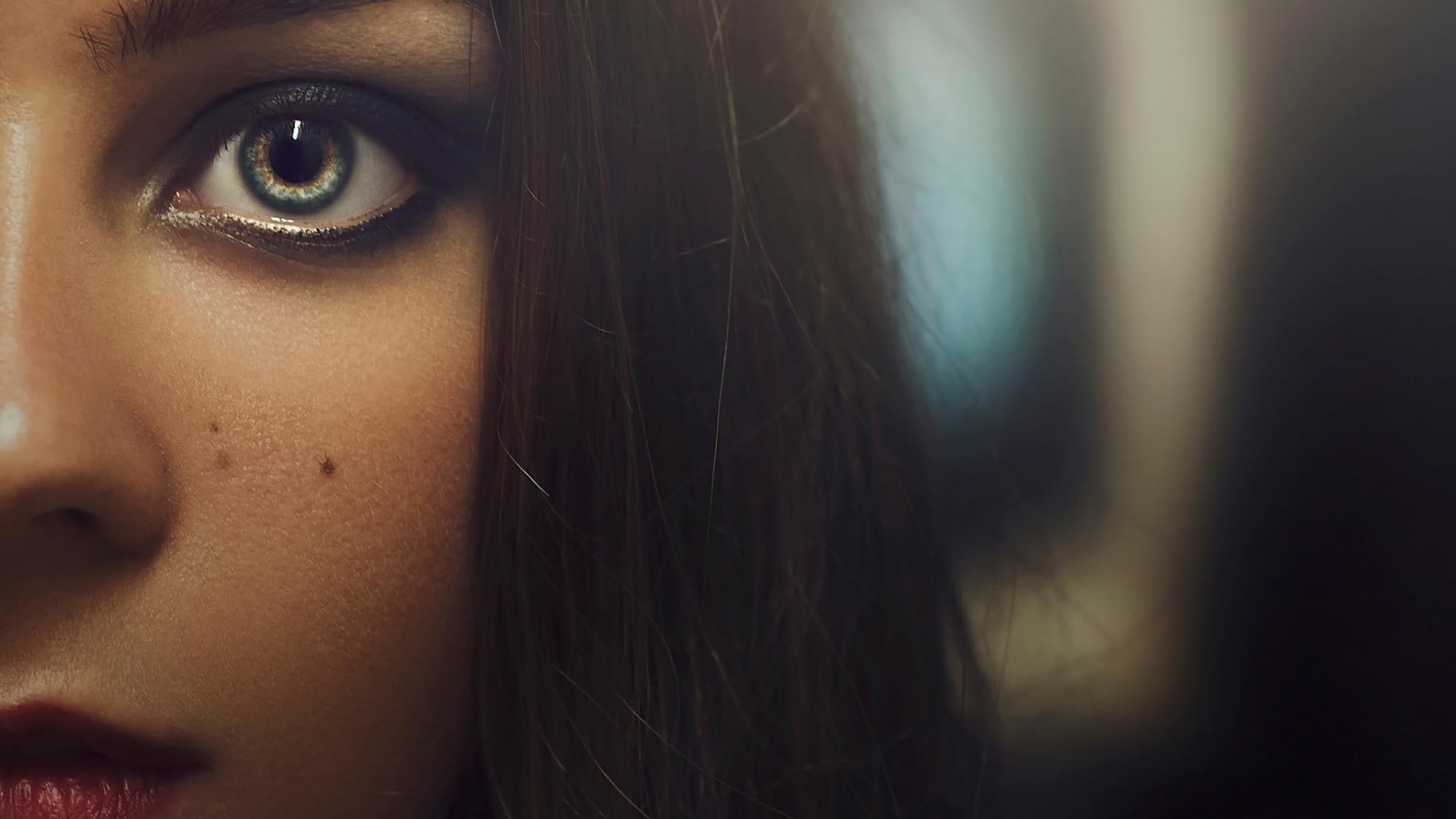 moles, real people, woman, headshot, eyes, eyebrow, body part, young women, human skin, women, portrait, human face, hairstyle, human hair, adult, make-up, HD Wallpaper