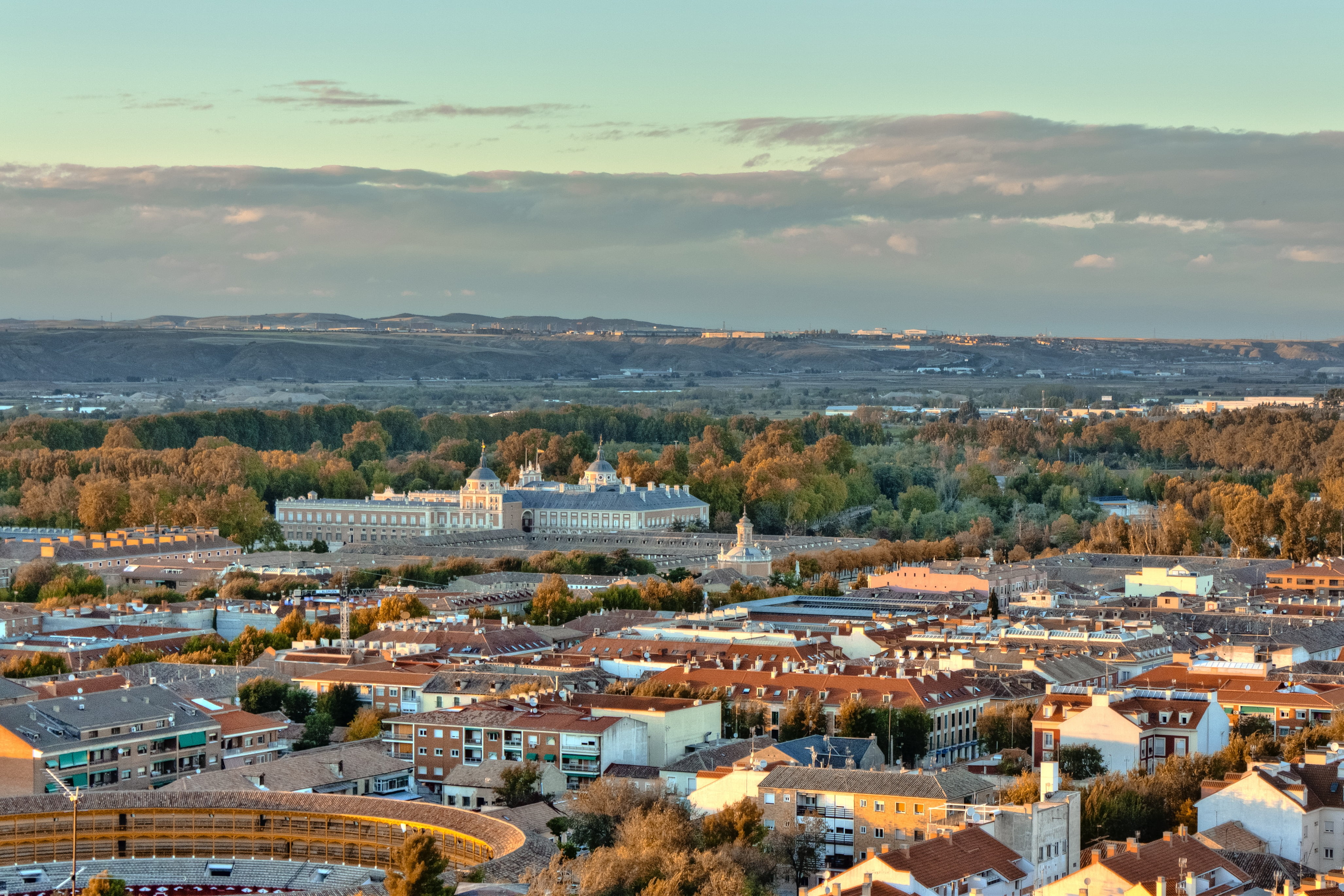 architecture, building, cities, aerial, daytime, town, built structure, urban, day, tree, townscape, settlement, landscape, 4K, nature, royal palace, palace, HD Wallpaper