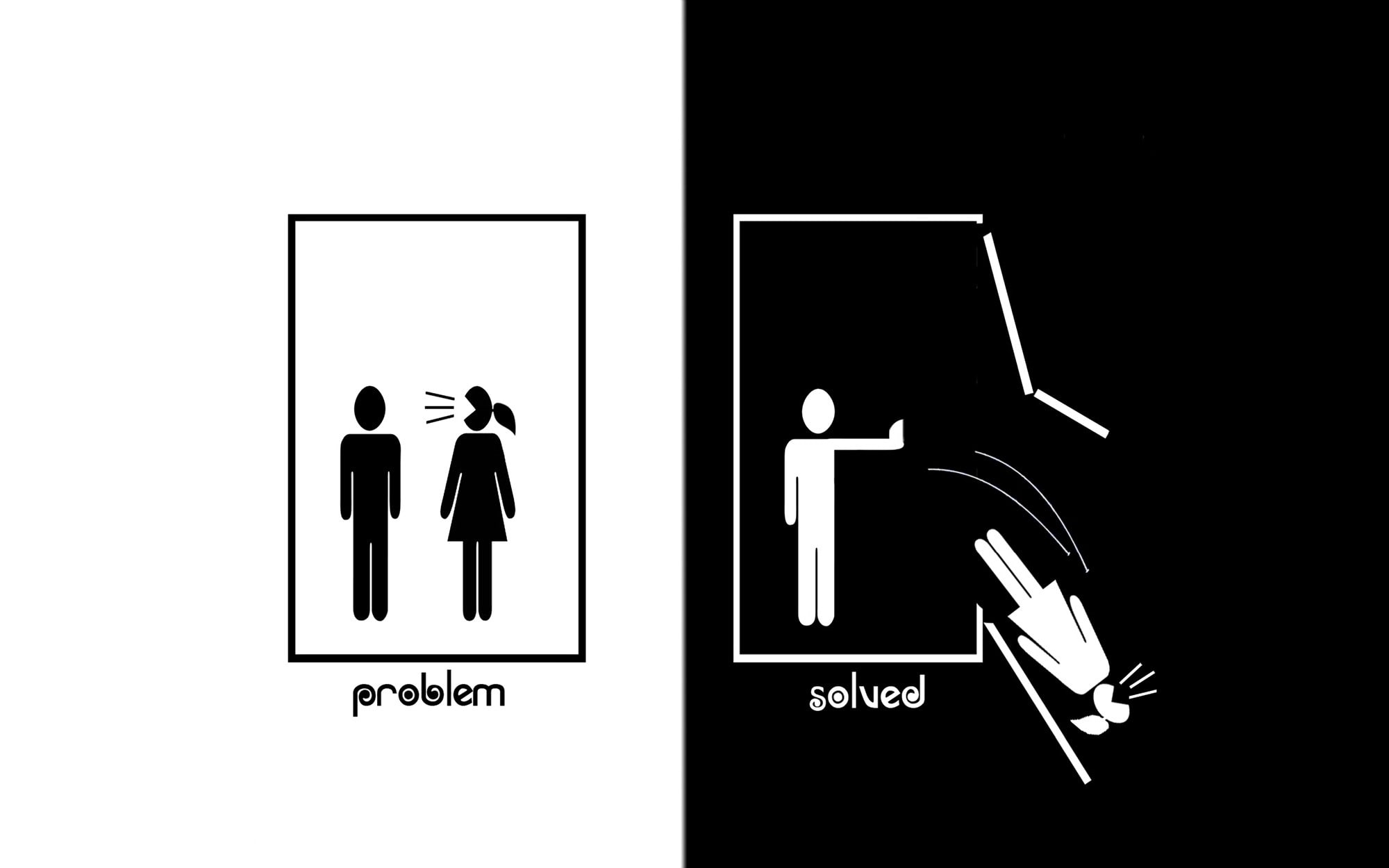 art, monochrome, x, funny, entertainment, humor, text, hd, 1080P, HD Wallpaper