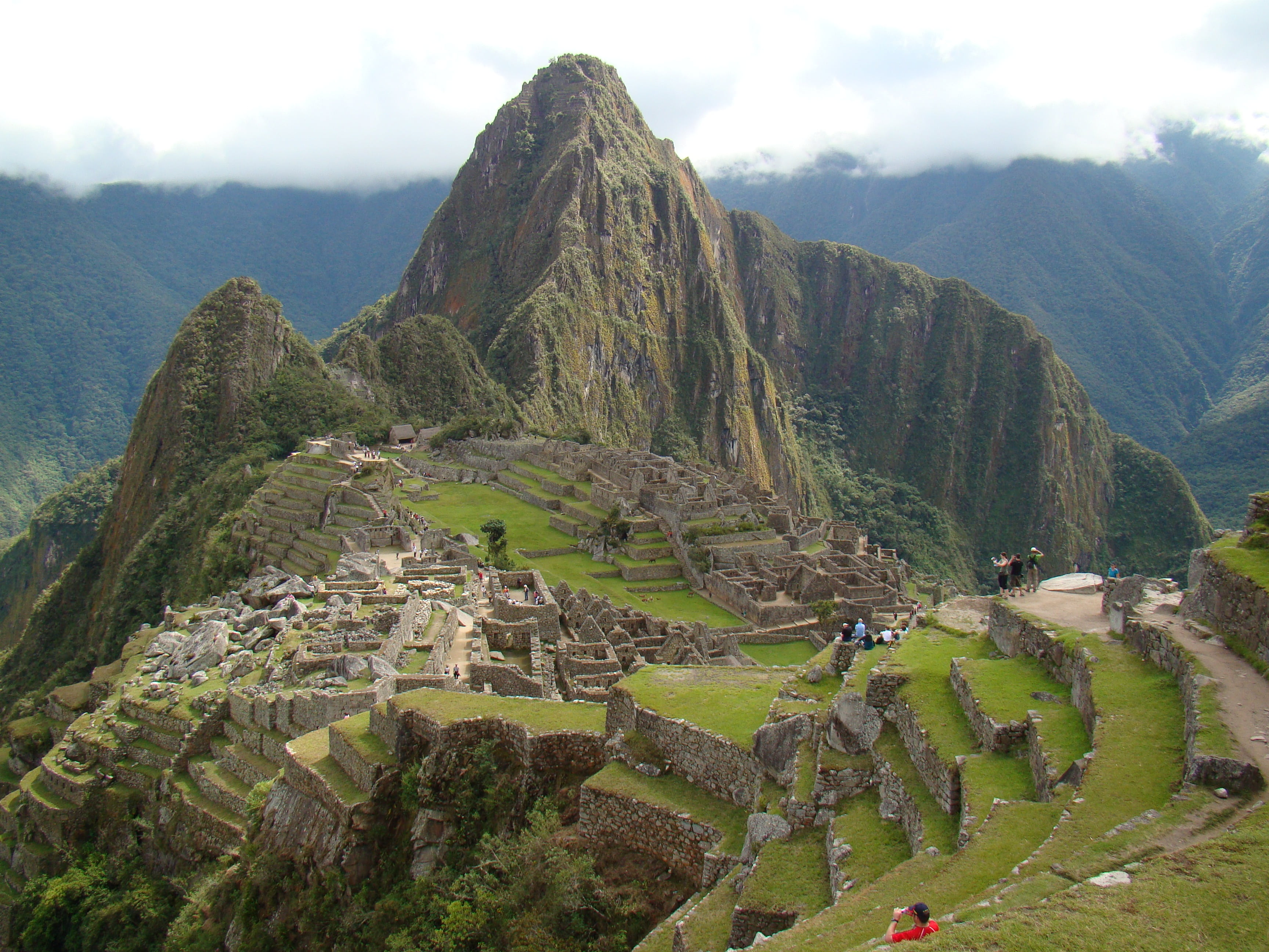 mountain range, machu picchu, continents, voyager, nature, outdoors, cloud, scenics - nature, day, tourism, ancient, architecture, inca, ancient civilization, HD Wallpaper