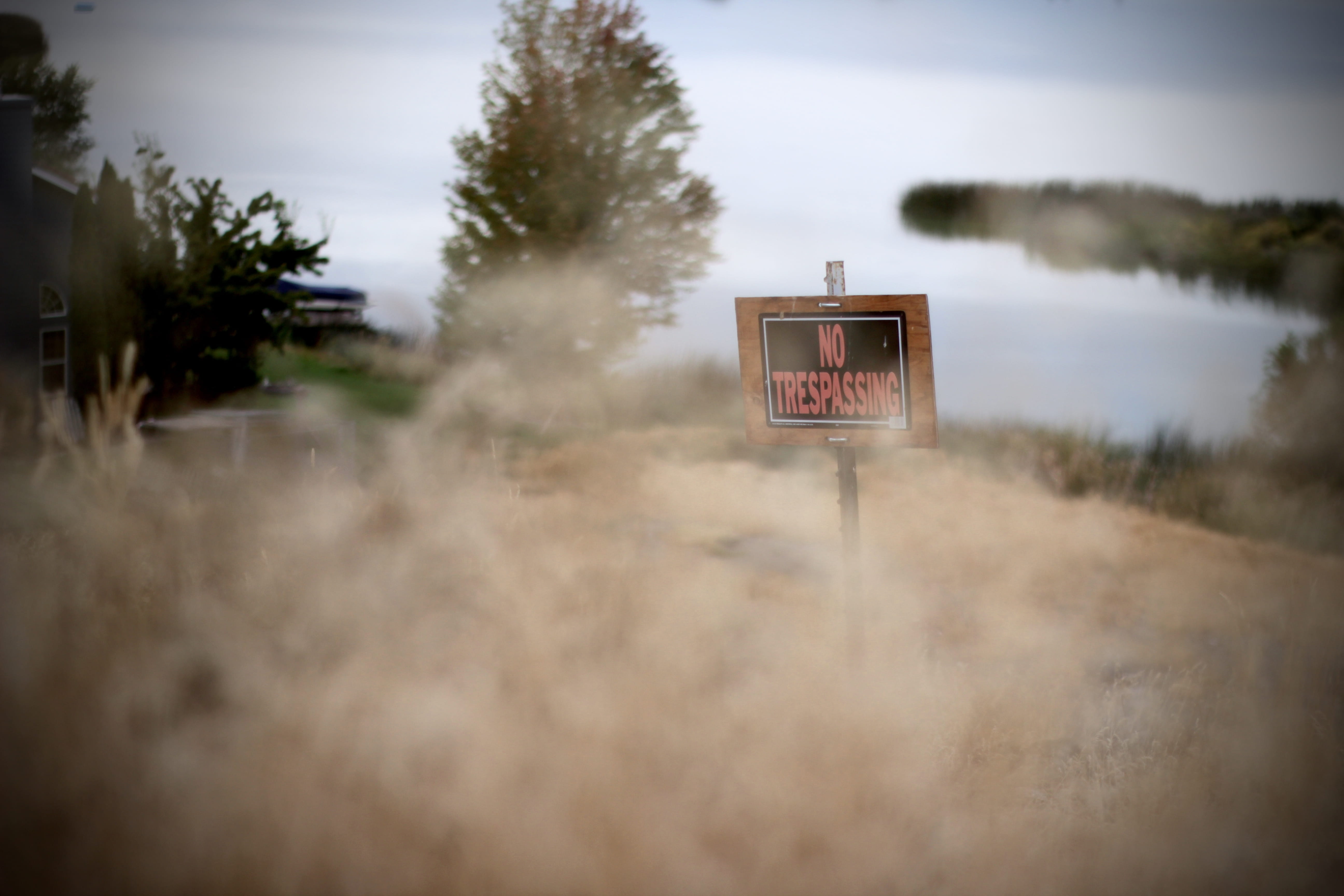 outdoors, selective focus, moses lake, sky, bokeh, tree, western script, mitchell bowser, washington state, guidance, dark, canon t2i, no people, no trespassing, HD Wallpaper