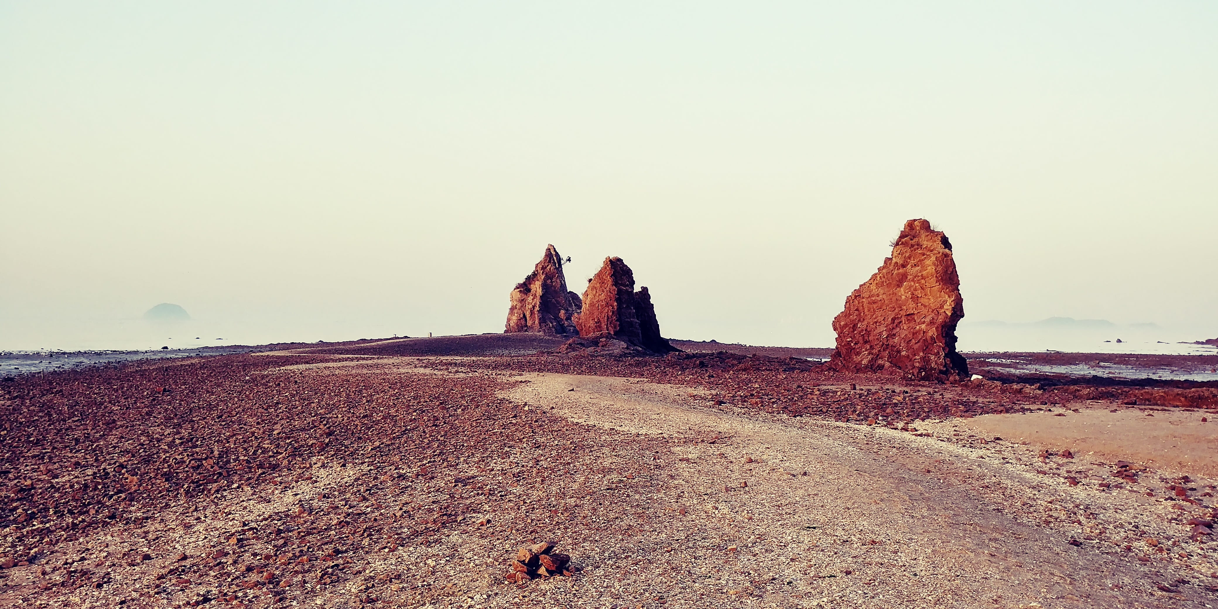 rock formation, tranquility, Jebudo, landscape, outdoors, horizon, pause, nature, beauty in nature, climate, Sea, day, tranquil scene, Moses, rock - object, HD Wallpaper