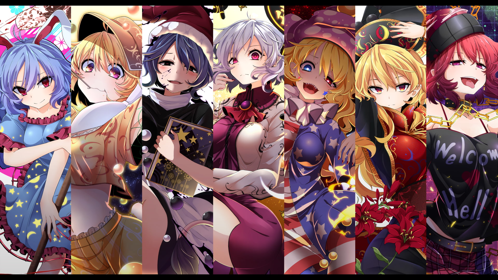 Anime, seiran, junko, 1080P, touhou girls, touhou, HD Wallpaper