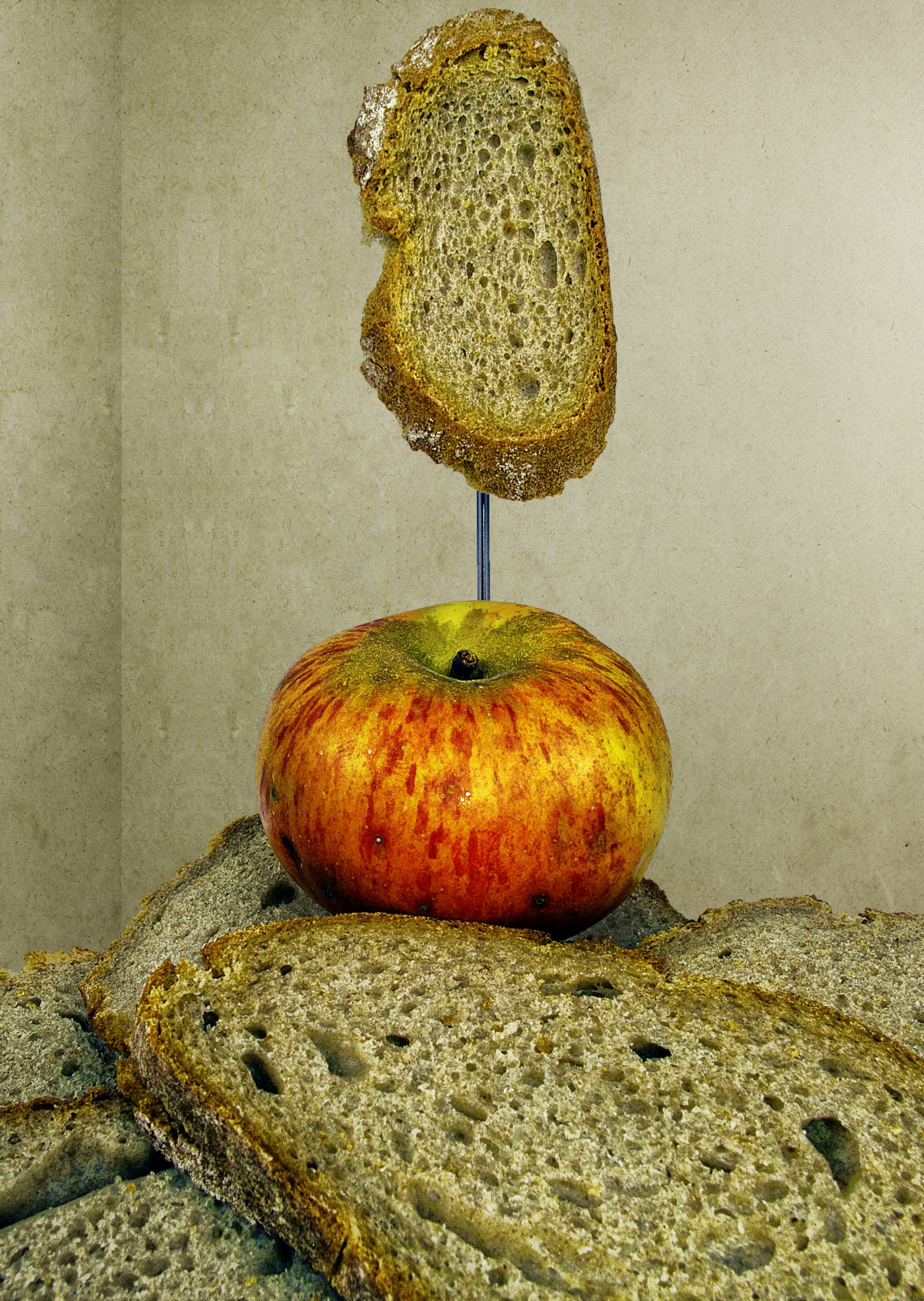 2K, still life, apple - fruit, image editing, wellbeing, vegetable, healthy eating, indoors, day, composing, photo manipulation, visualization, rotting, Phone HD Wallpaper