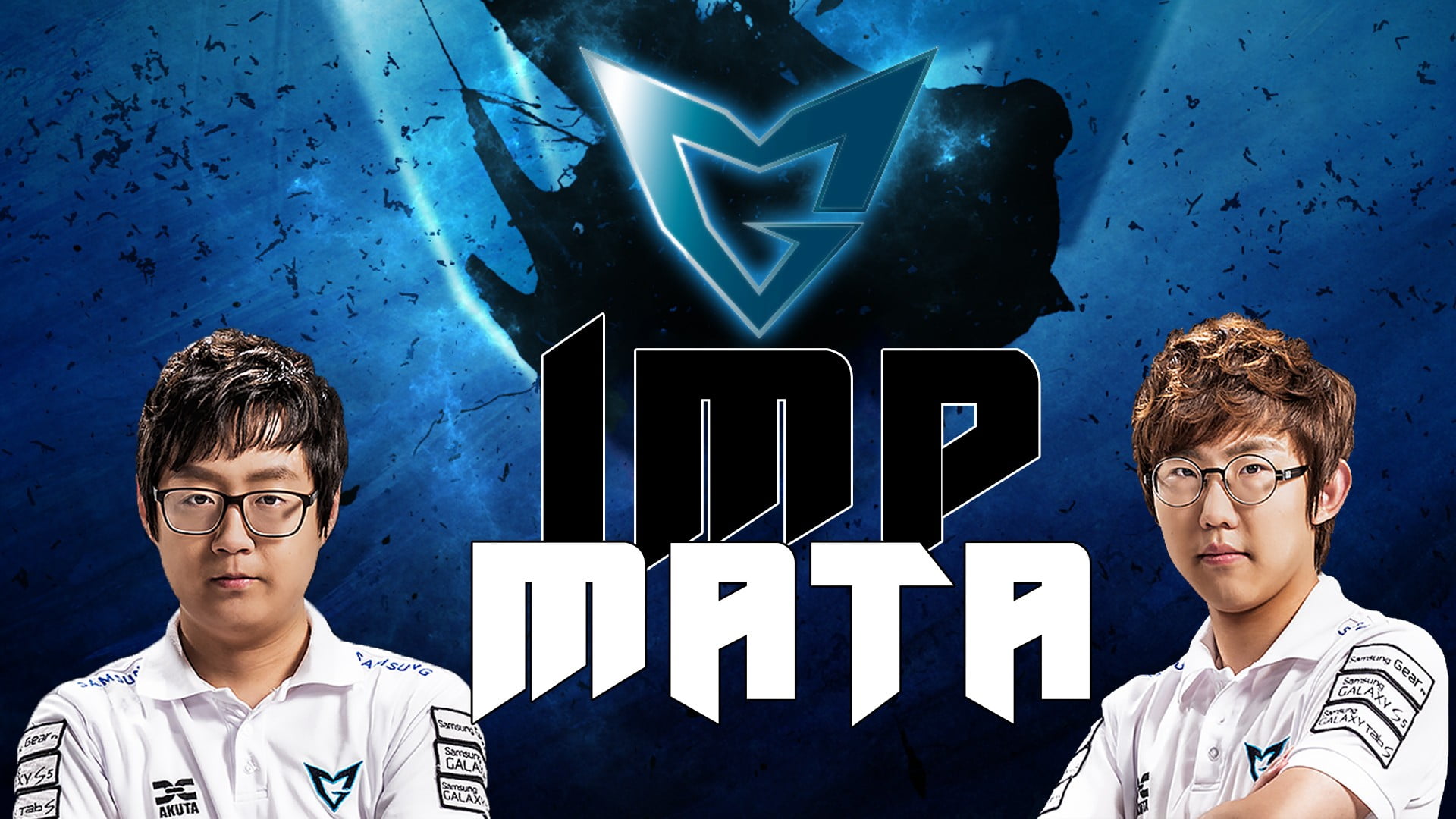 western script, eyeglasses, imp, communication, blue, SSW Imp, two people, teenager, League of Legends, adolescence, glasses, SSW Mata, males, Samsung White, HD Wallpaper