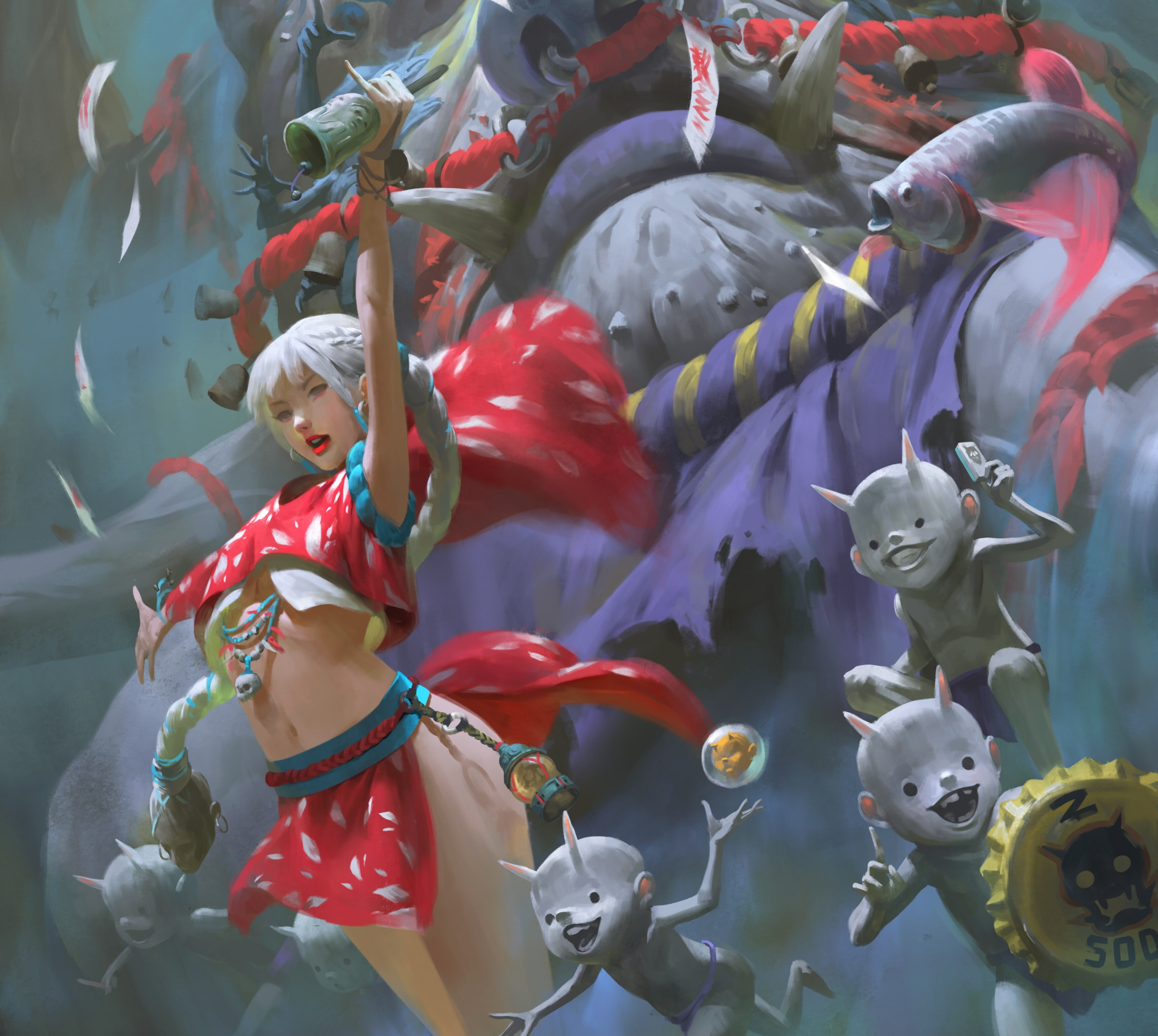 Zeen Chin, girl, imps, 2K, HD Wallpaper