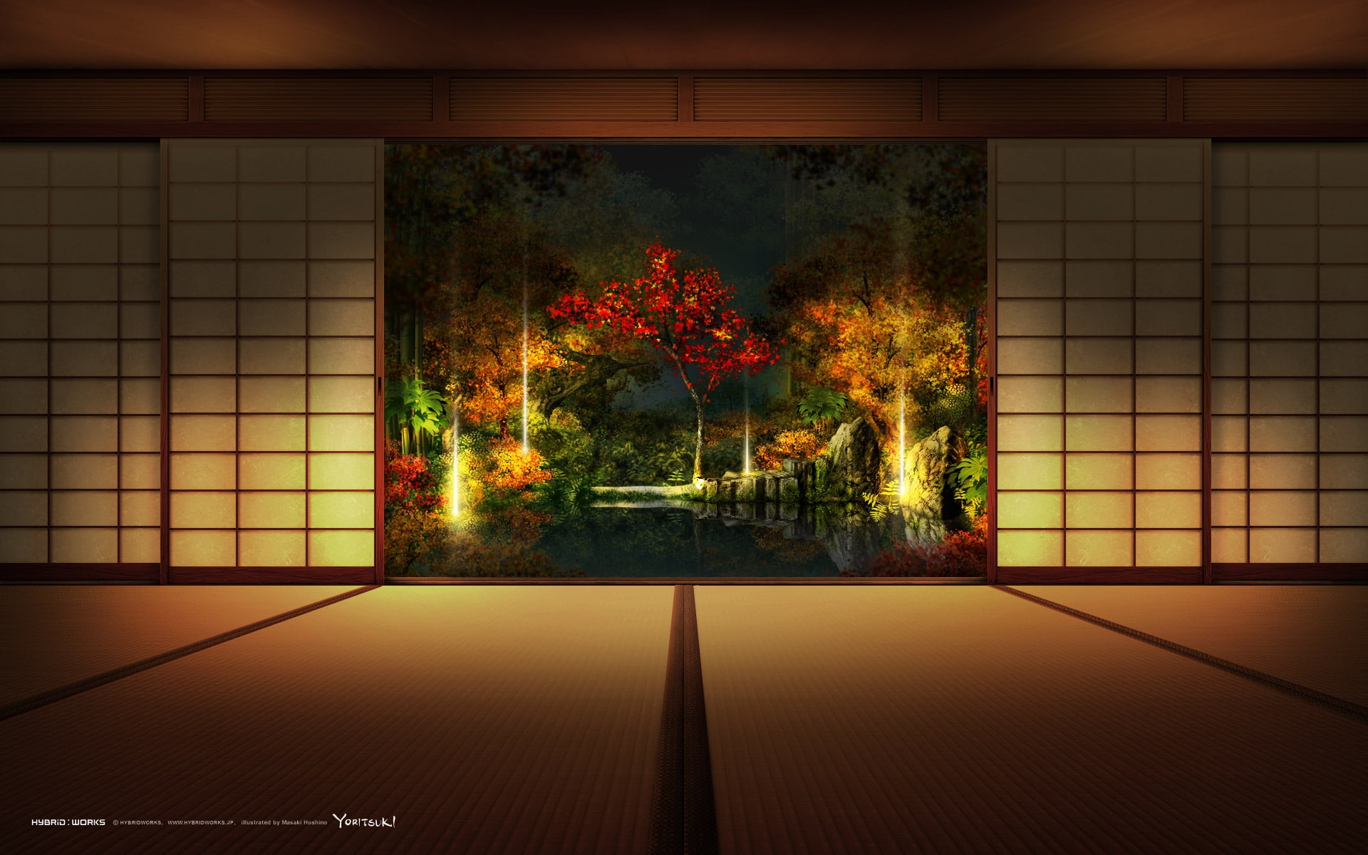 architecture, 1080P, hd, japanese, paintings, x, houses, art, HD Wallpaper