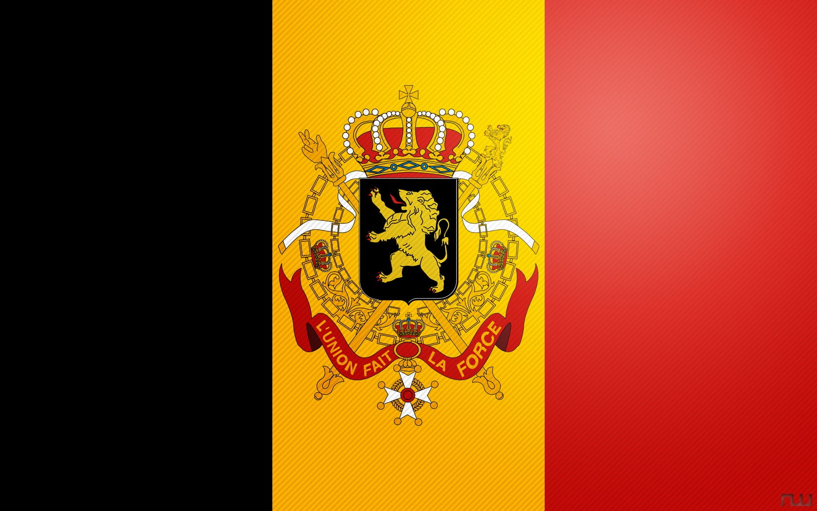 black color, communication, flag, yellow, close-up, text, script, Belgium, non-western script, red, architecture, representation, 720P, no people, gold colored, HD Wallpaper
