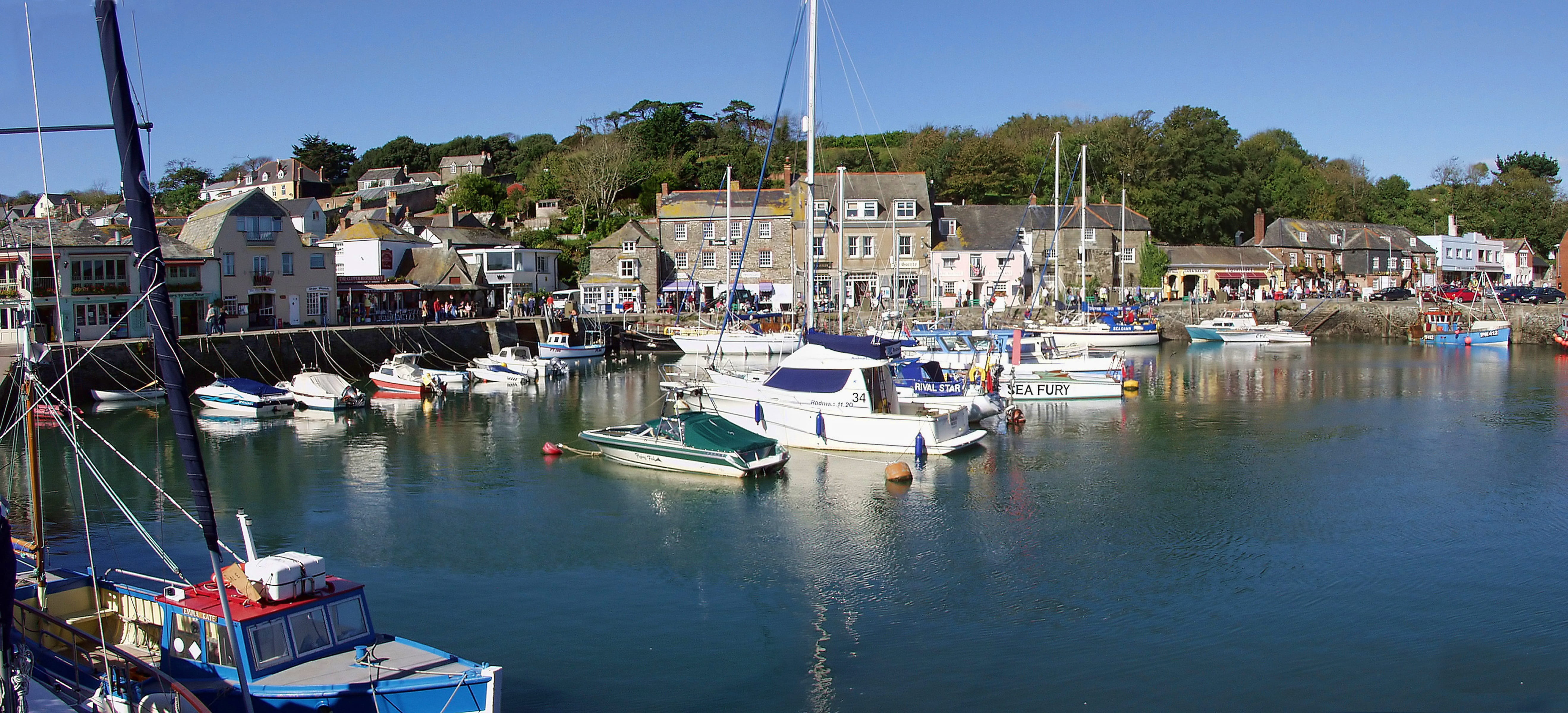 5K, travel destinations, built structure, Harbour, yacht, Padstow, Harbor, Cornwall, bay, village, seaside, building exterior, england, city, sailboat, HD Wallpaper